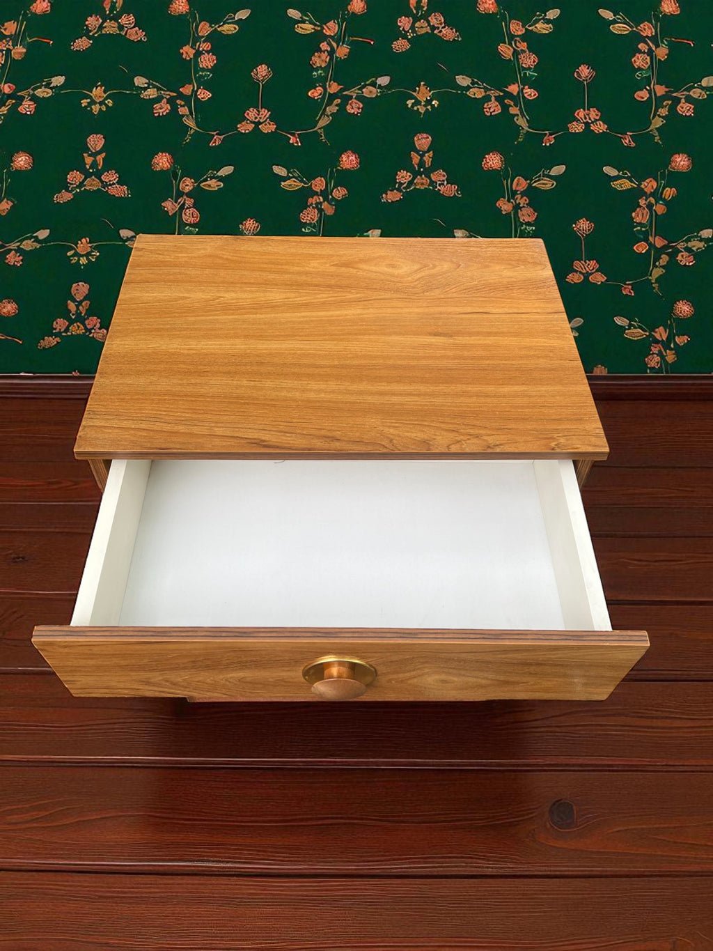 Mid-Century Danish Style Chest of Drawers | 4 Drawer Veneer Cabinet