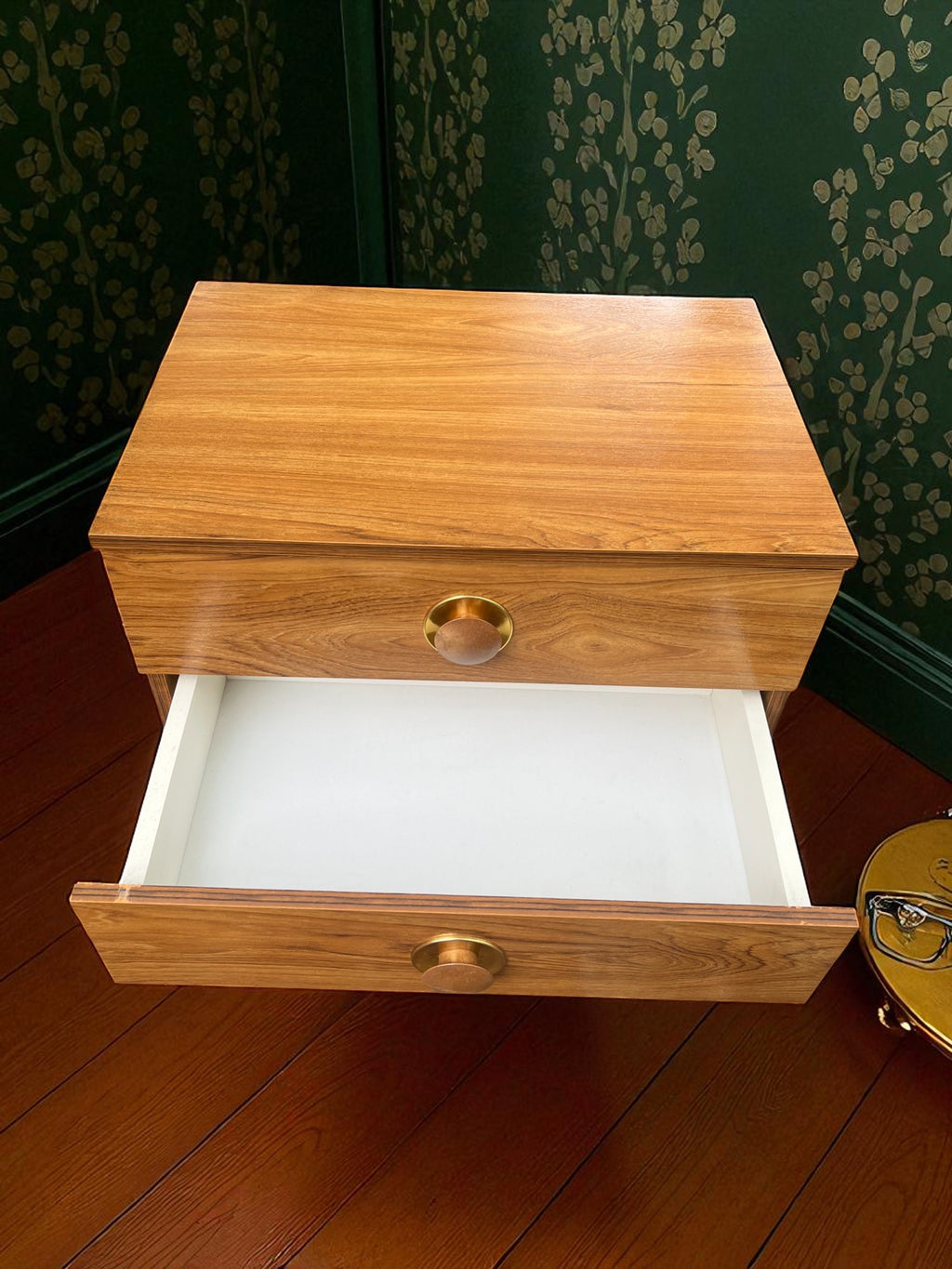 Mid-Century Danish Style Chest of Drawers | 4 Drawer Veneer Cabinet
