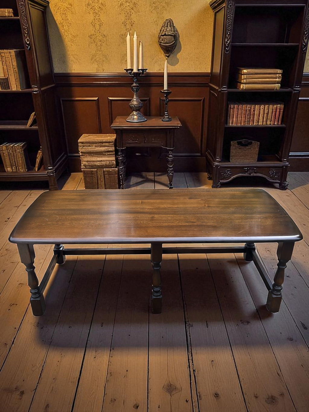Ercol Vintage Nest of Tables | Set of Three with Turned Legs