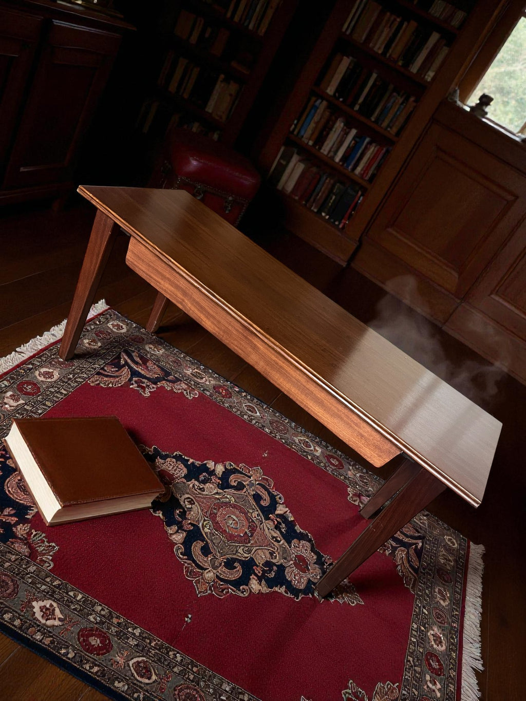 Mid-Century Coffee Table with Hidden Drawer | Rare Design