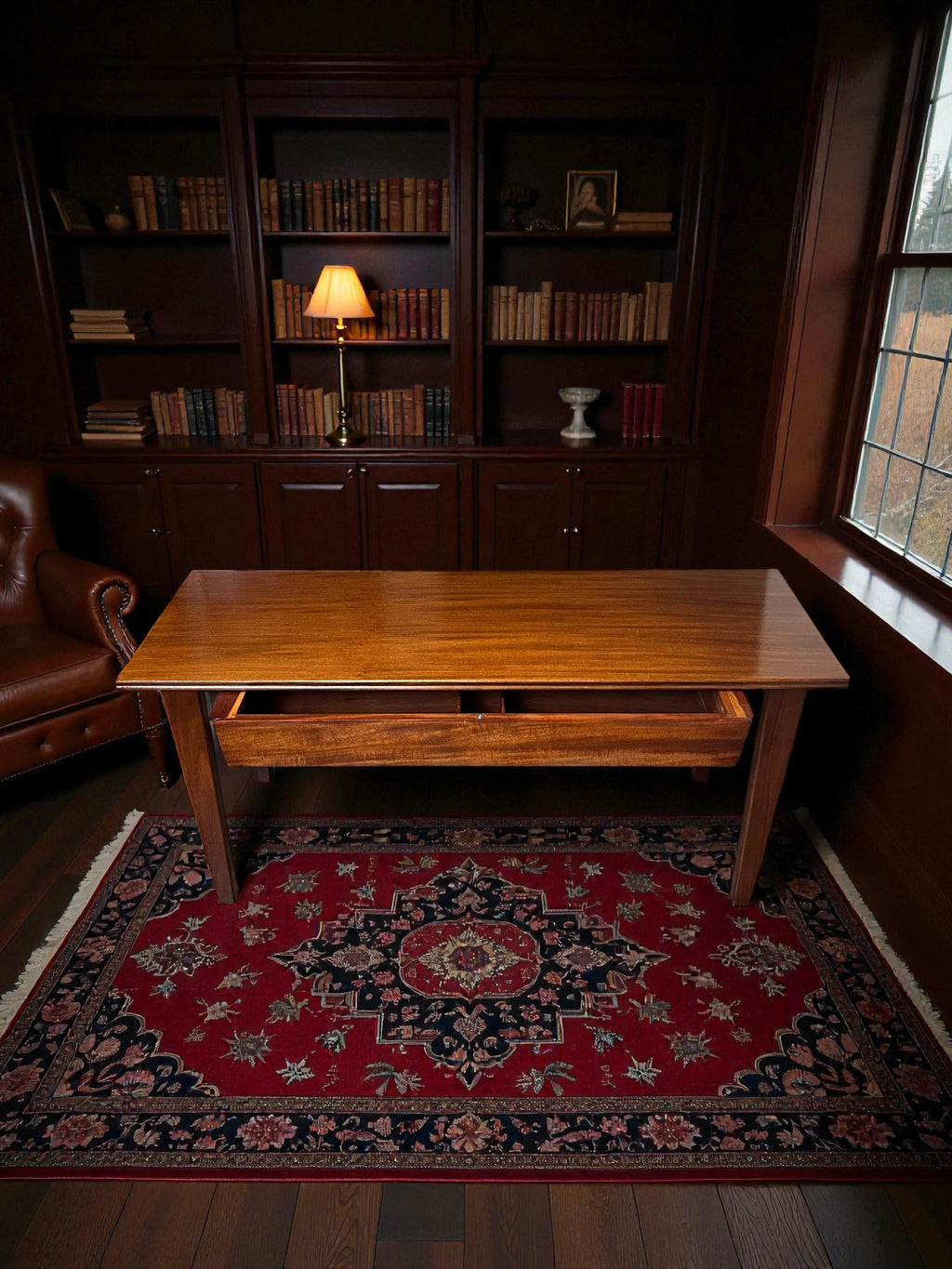 Mid-Century Coffee Table with Hidden Drawer | Rare Design