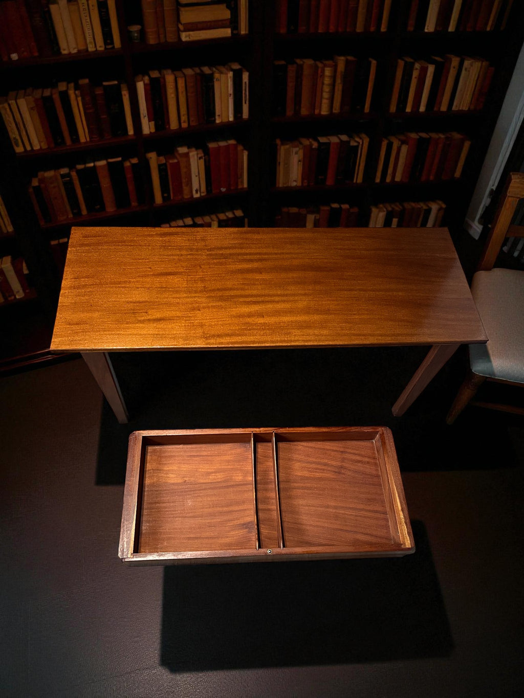 Mid-Century Coffee Table with Hidden Drawer | Rare Design