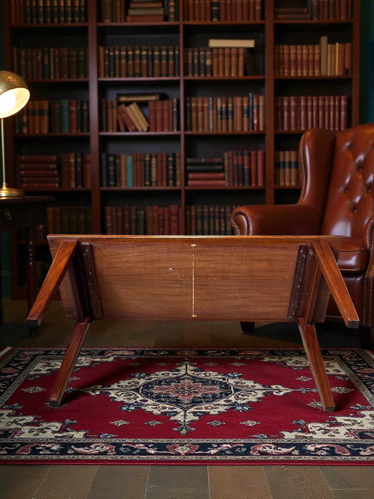 Mid-Century Coffee Table with Hidden Drawer | Rare Design