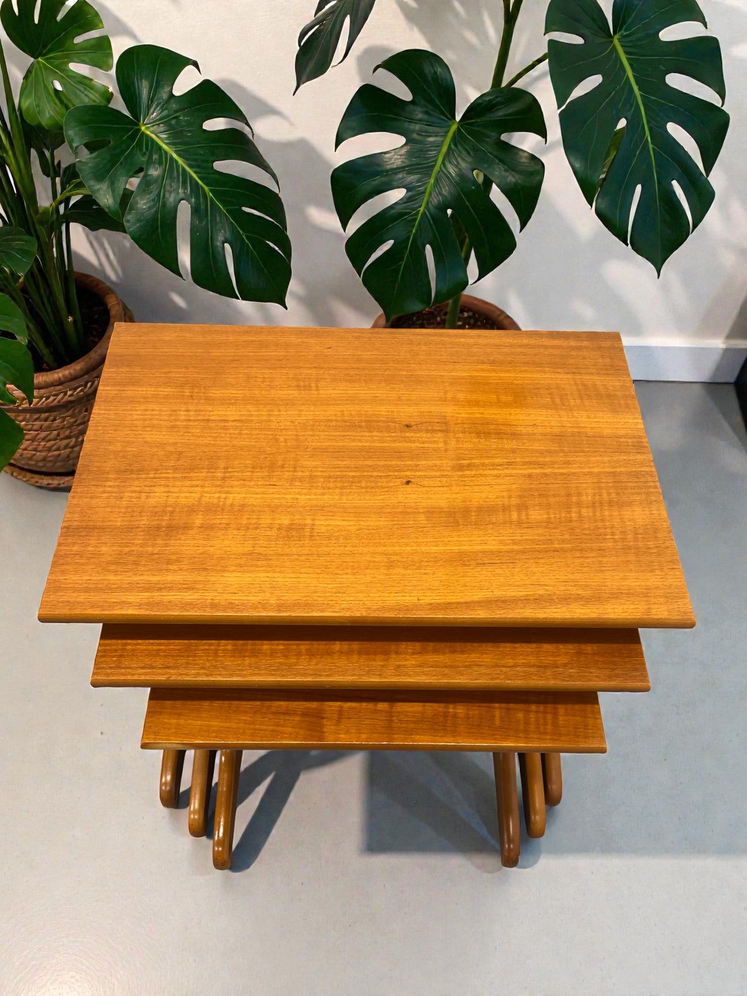 Jentique Nest of Tables | Mid-Century Teak Set of Three