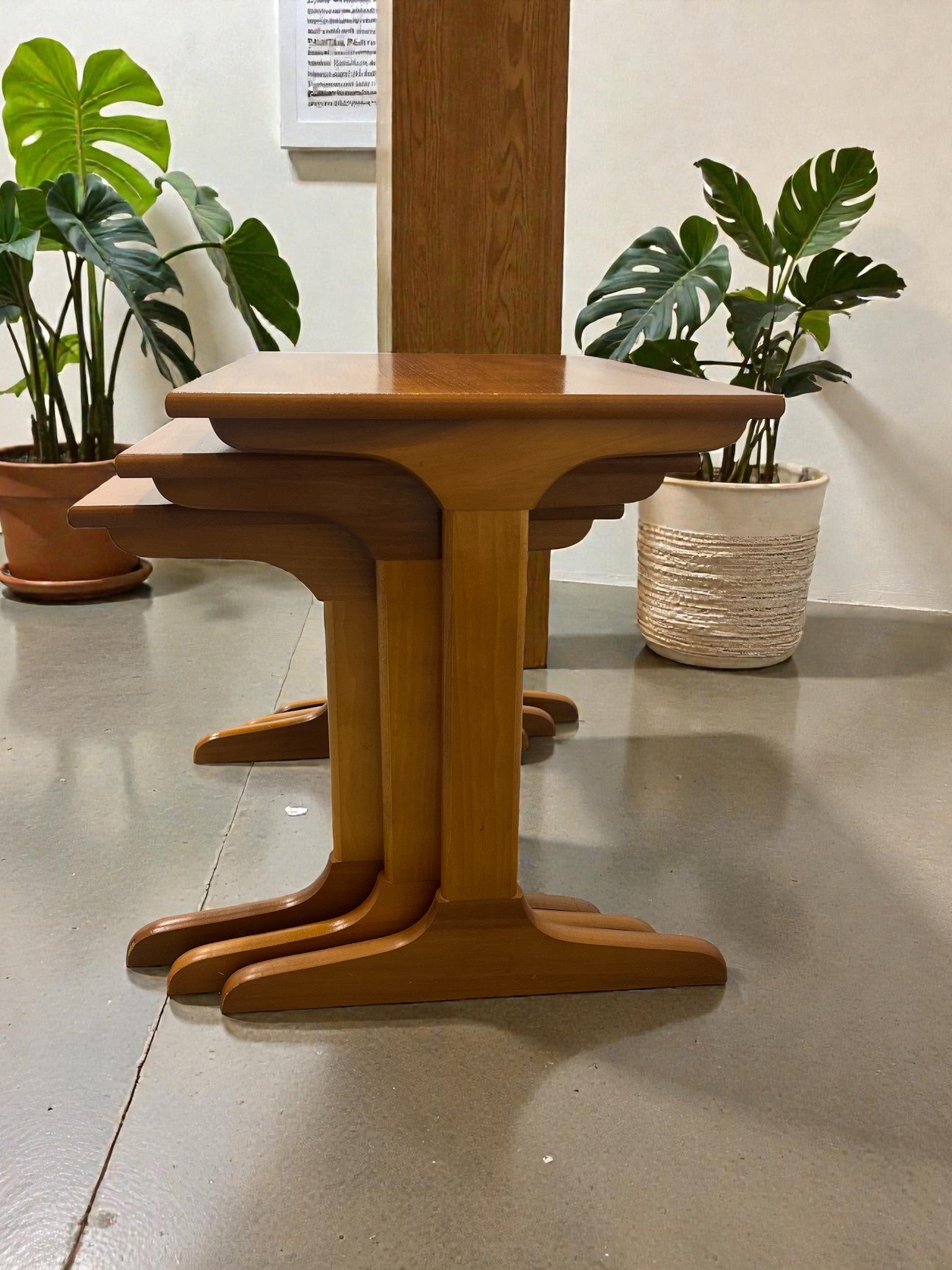 Jentique Nest of Tables | Mid-Century Teak Set of Three