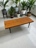 Meredew 1960s Coffee Table with Black Baton Legs | Mid-Century