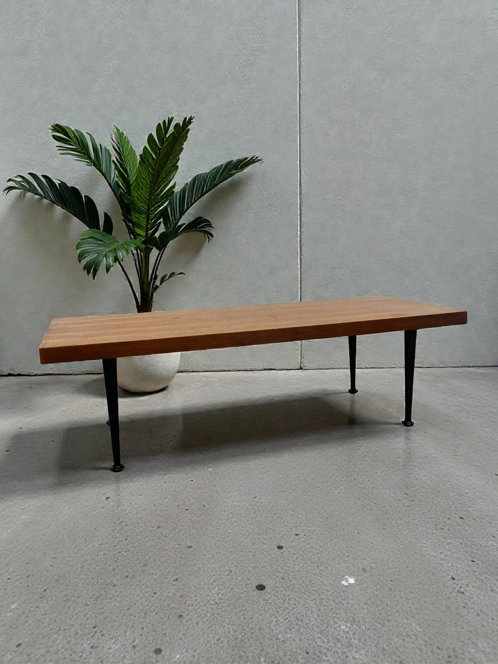 Meredew 1960s Coffee Table with Black Baton Legs | Mid-Century