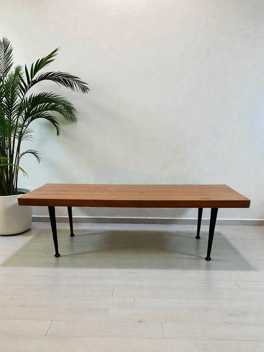 Meredew 1960s Coffee Table with Black Baton Legs | Mid-Century