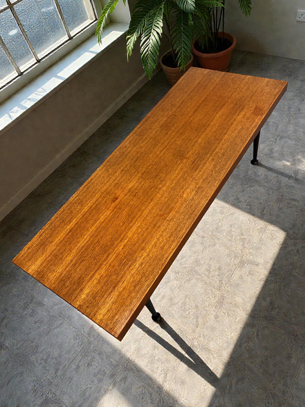 Meredew 1960s Coffee Table with Black Baton Legs | Mid-Century
