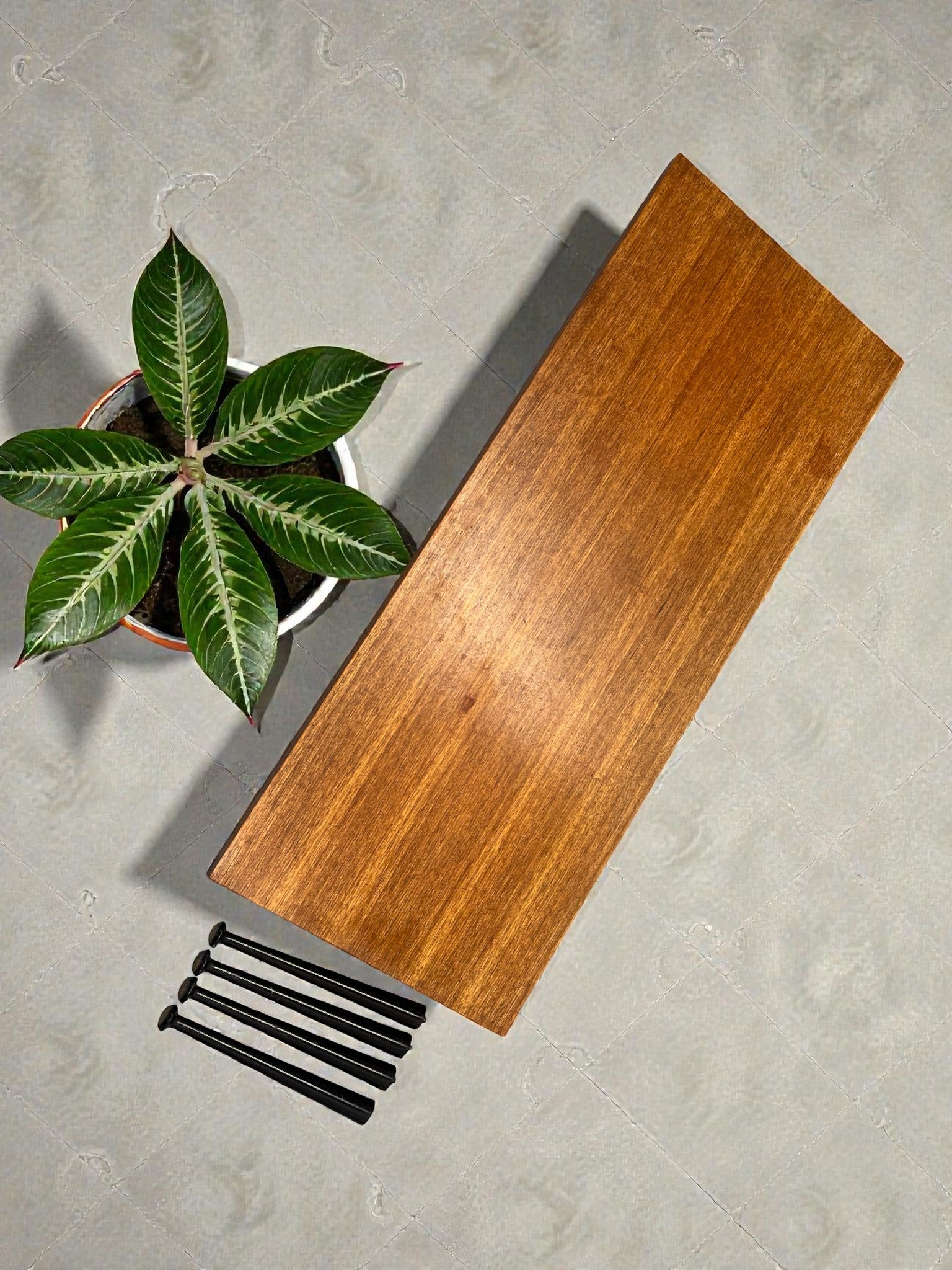 Meredew 1960s Coffee Table with Black Baton Legs | Mid-Century