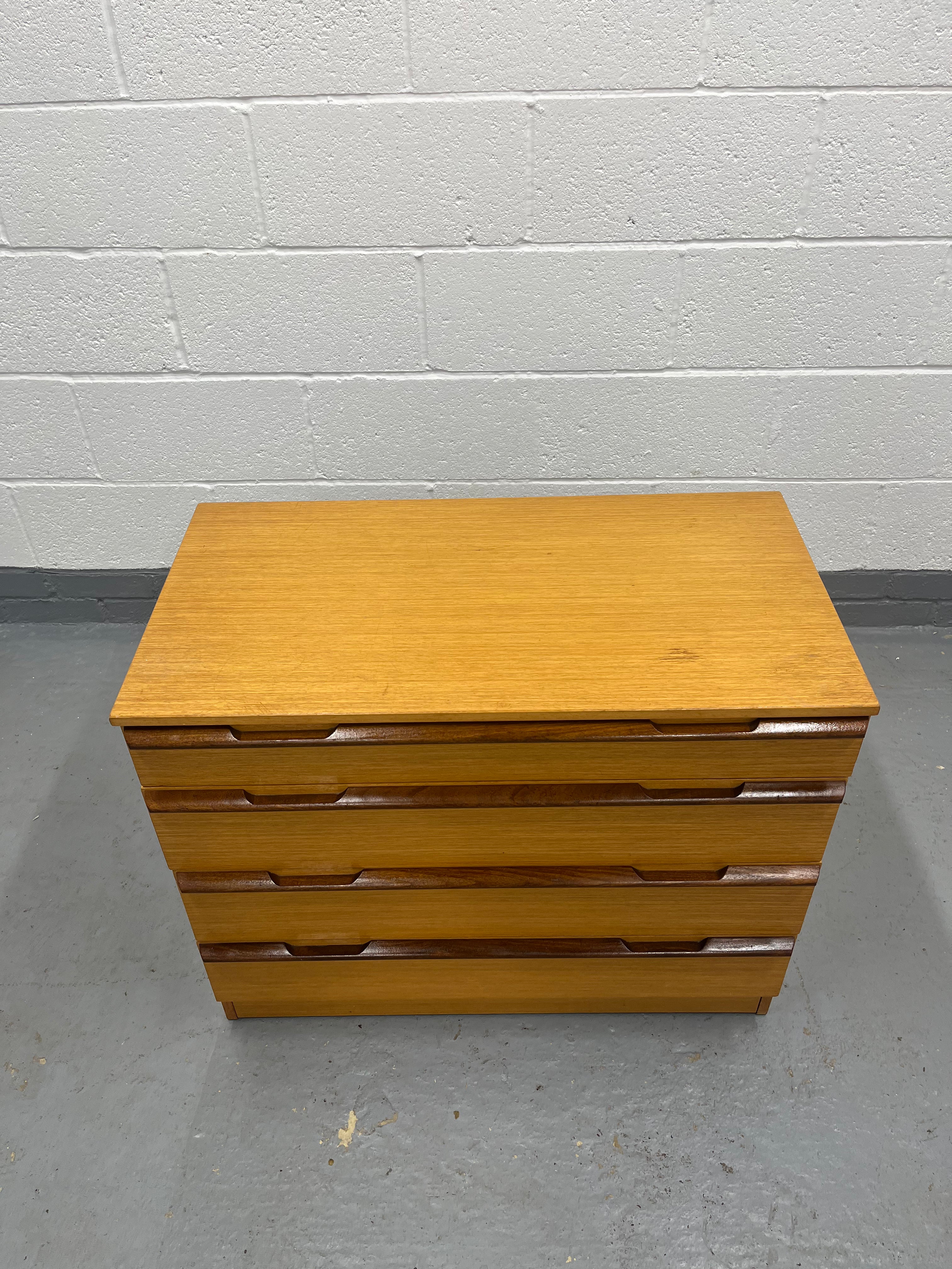 Avalon Teak Retro Chest Of Drawers Mid-Century Retro Furniture MCM