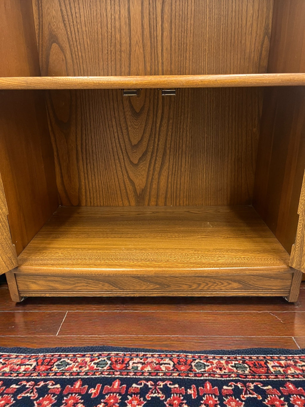 Ercol Golden Dawn Waterfall Bookcase with Cupboard | Mid-Century Elm