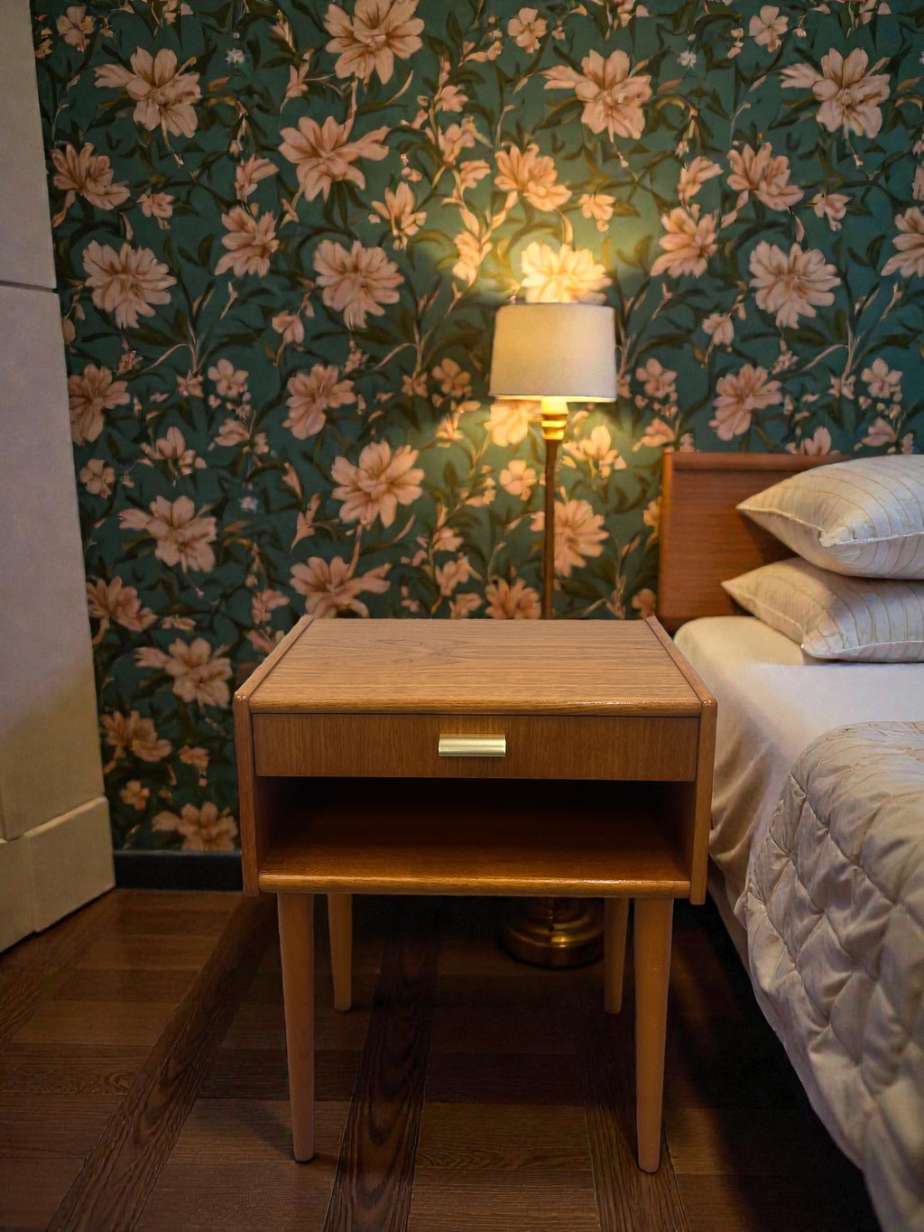 1960s Scandinavian Style Bedside Table | Mid-Century Nightstand