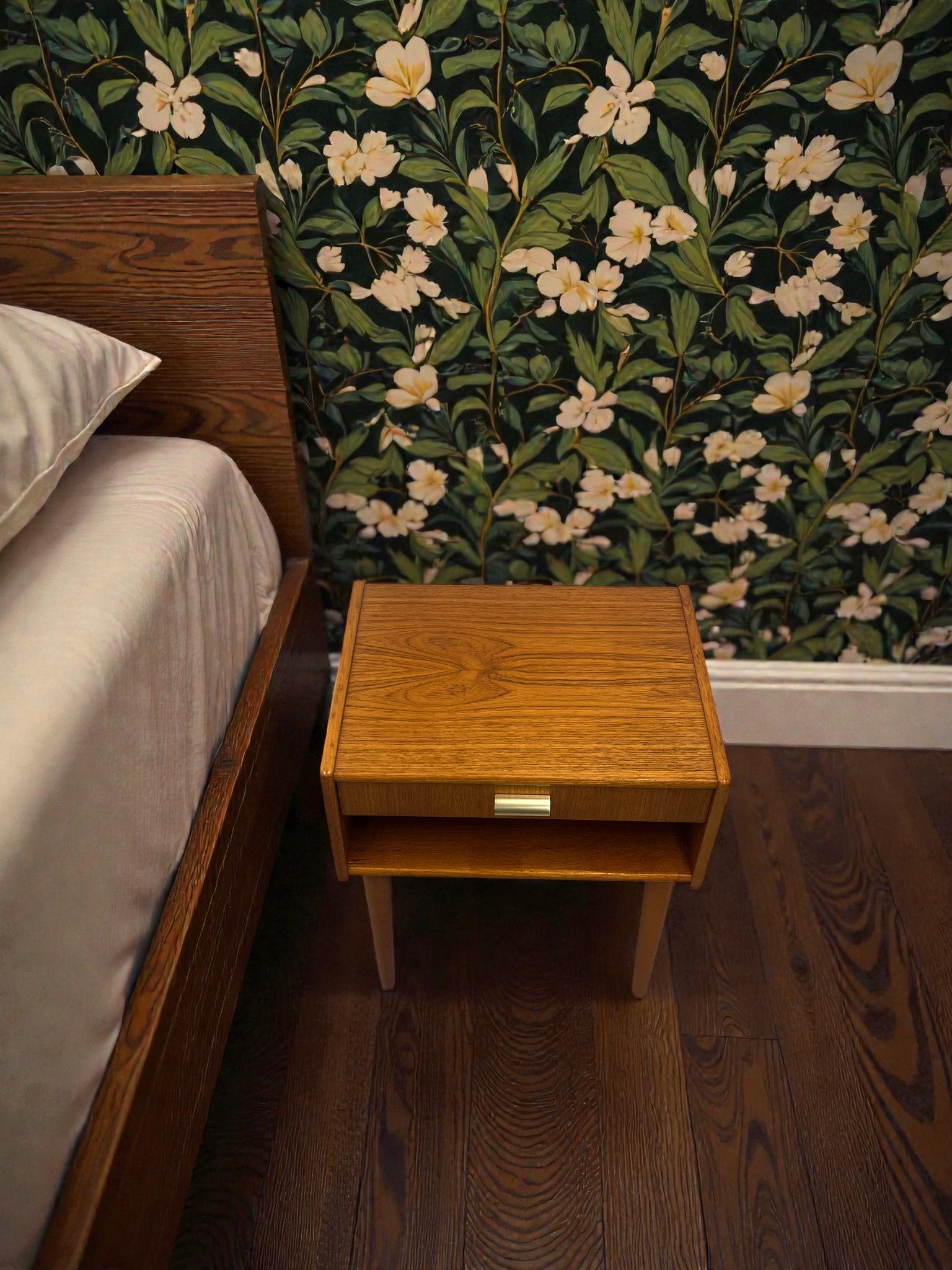 1960s Scandinavian Style Bedside Table | Mid-Century Nightstand