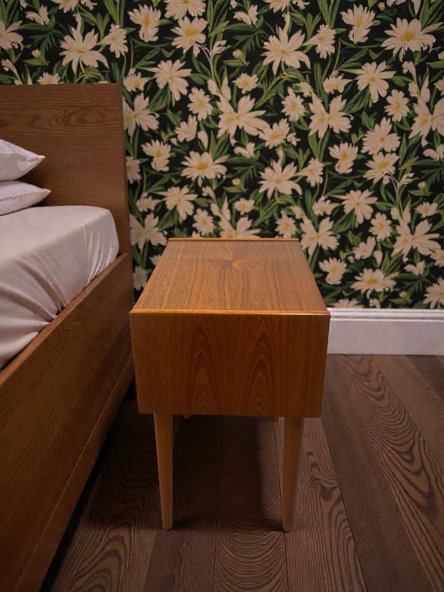 1960s Scandinavian Style Bedside Table | Mid-Century Nightstand