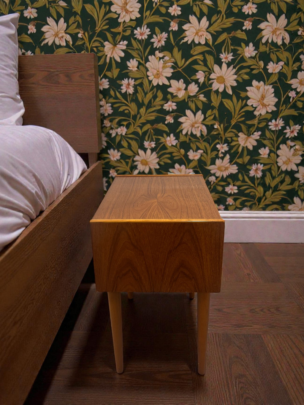 1960s Scandinavian Style Bedside Table | Mid-Century Nightstand