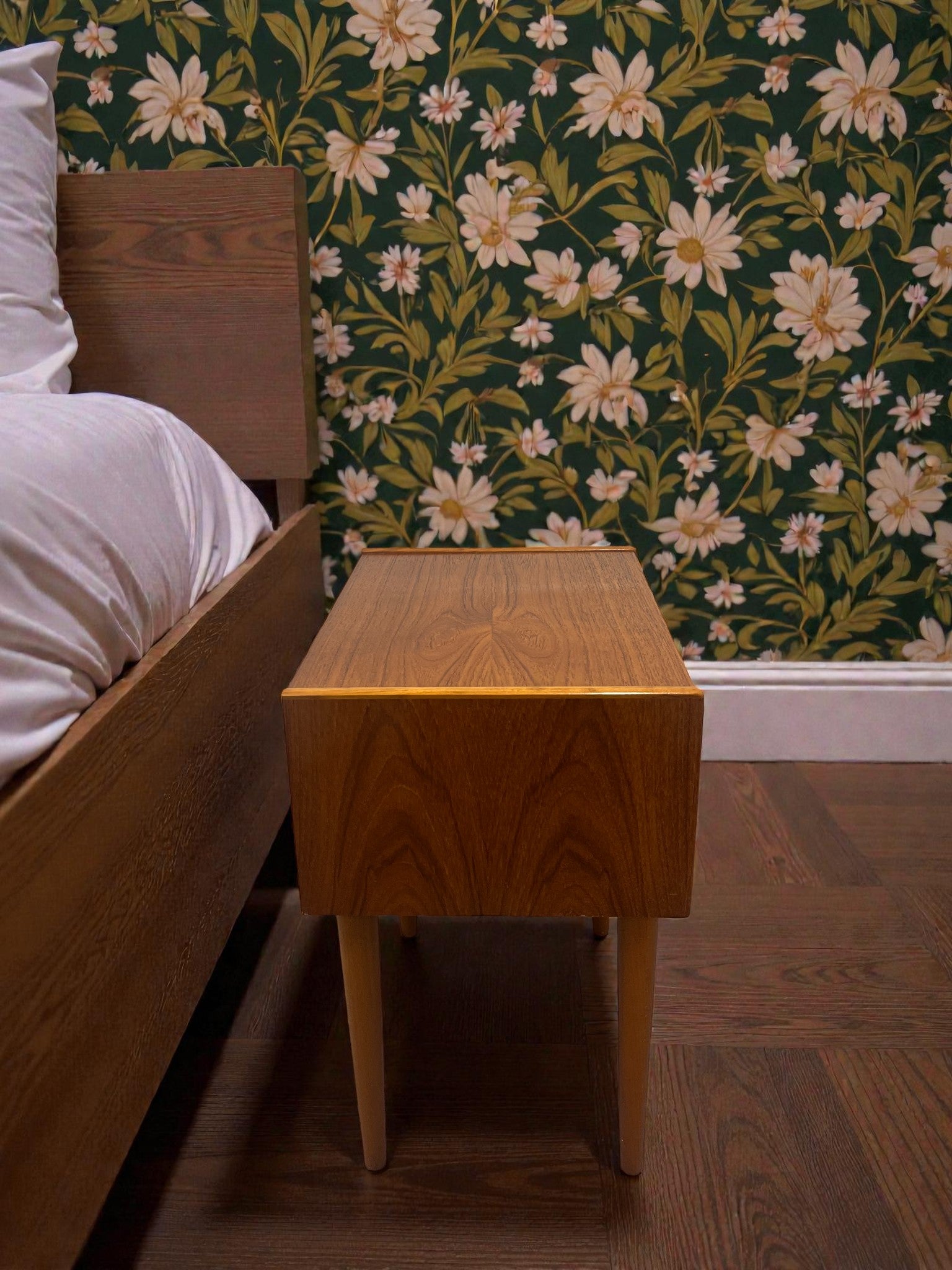 1960s Scandinavian Style Bedside Table | Mid-Century Nightstand