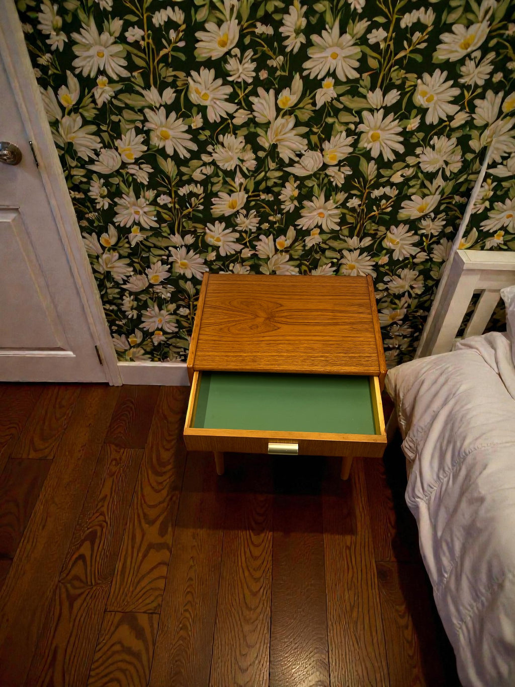 1960s Scandinavian Style Bedside Table | Mid-Century Nightstand