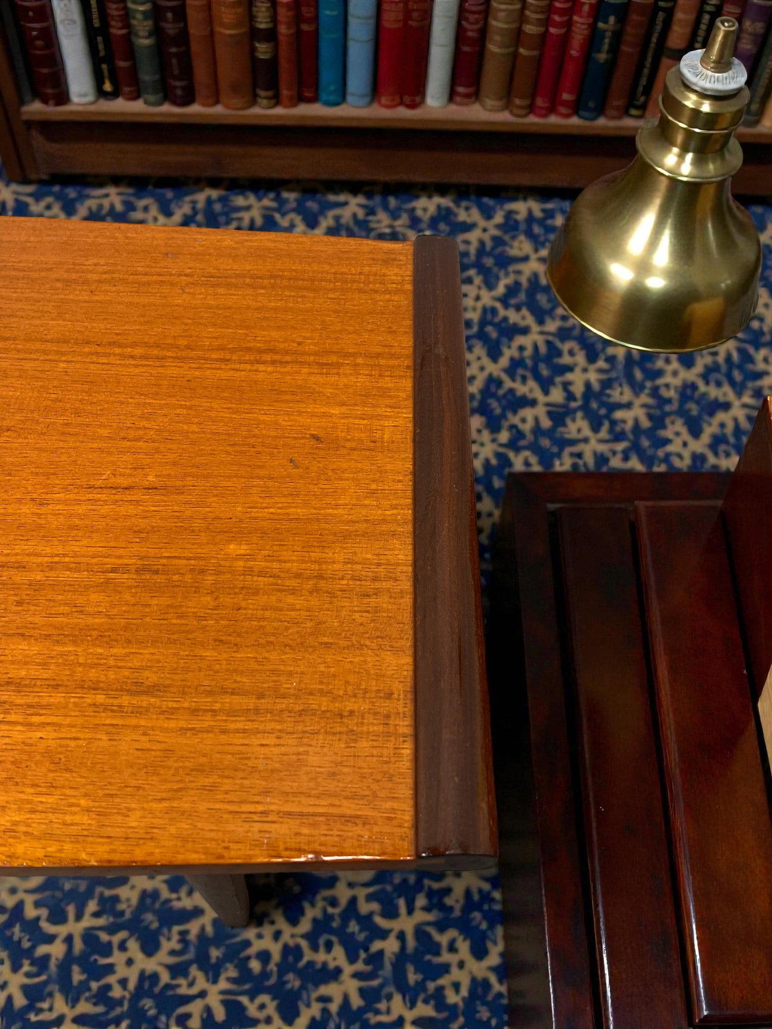 Myer Mid-Century Teak Coffee Table with Shelf | 1960s