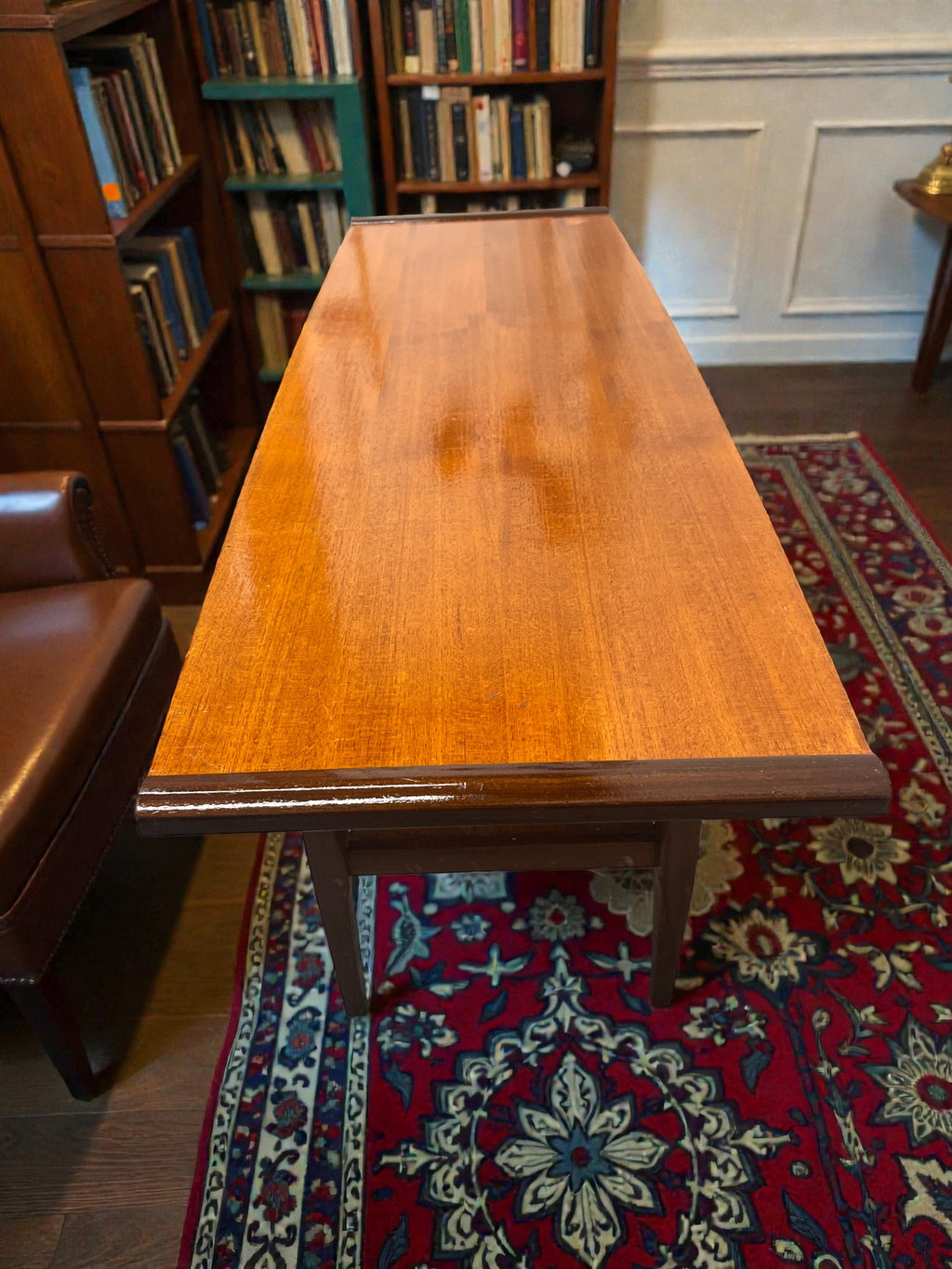 Myer Mid-Century Teak Coffee Table with Shelf | 1960s