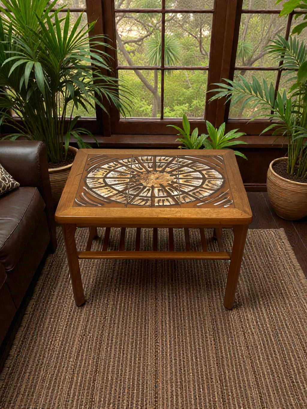Danish Tile Top Coffee Table by Mobelfabrikken | Mid-Century
