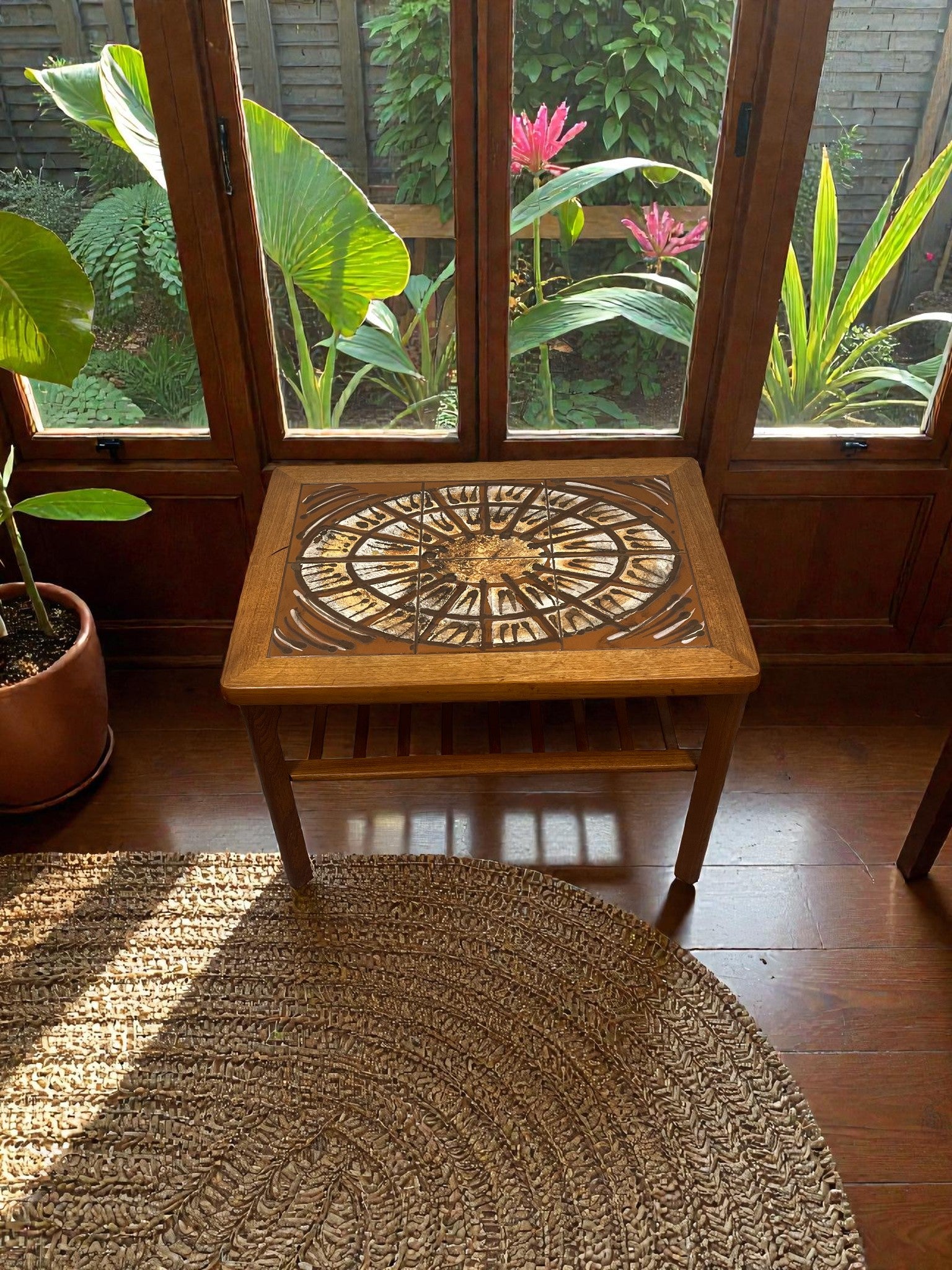 Danish Tile Top Coffee Table by Mobelfabrikken | Mid-Century