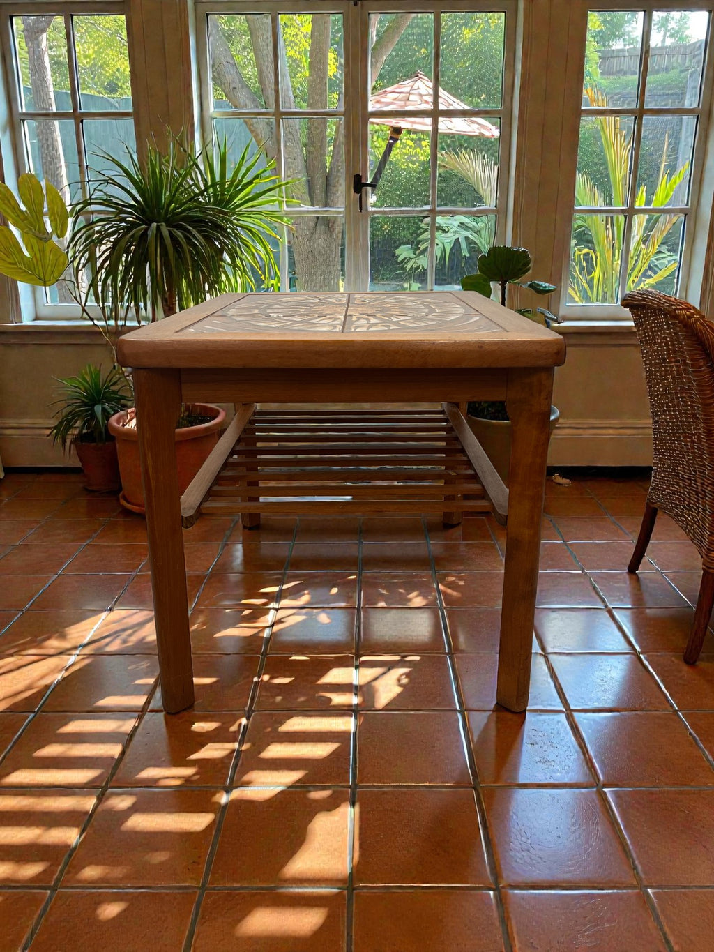 Danish Tile Top Coffee Table by Mobelfabrikken | Mid-Century