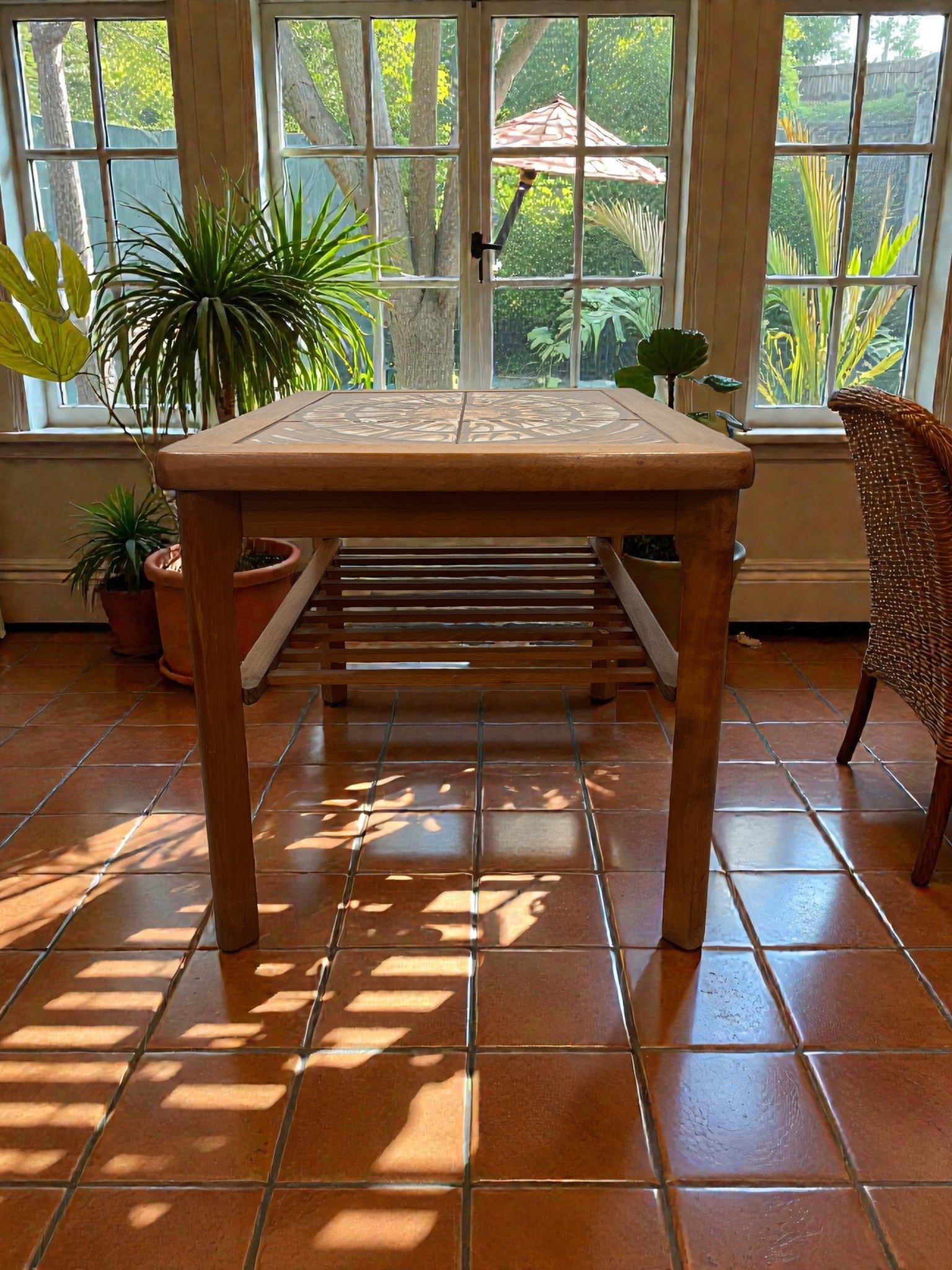 Danish Tile Top Coffee Table by Mobelfabrikken | Mid-Century