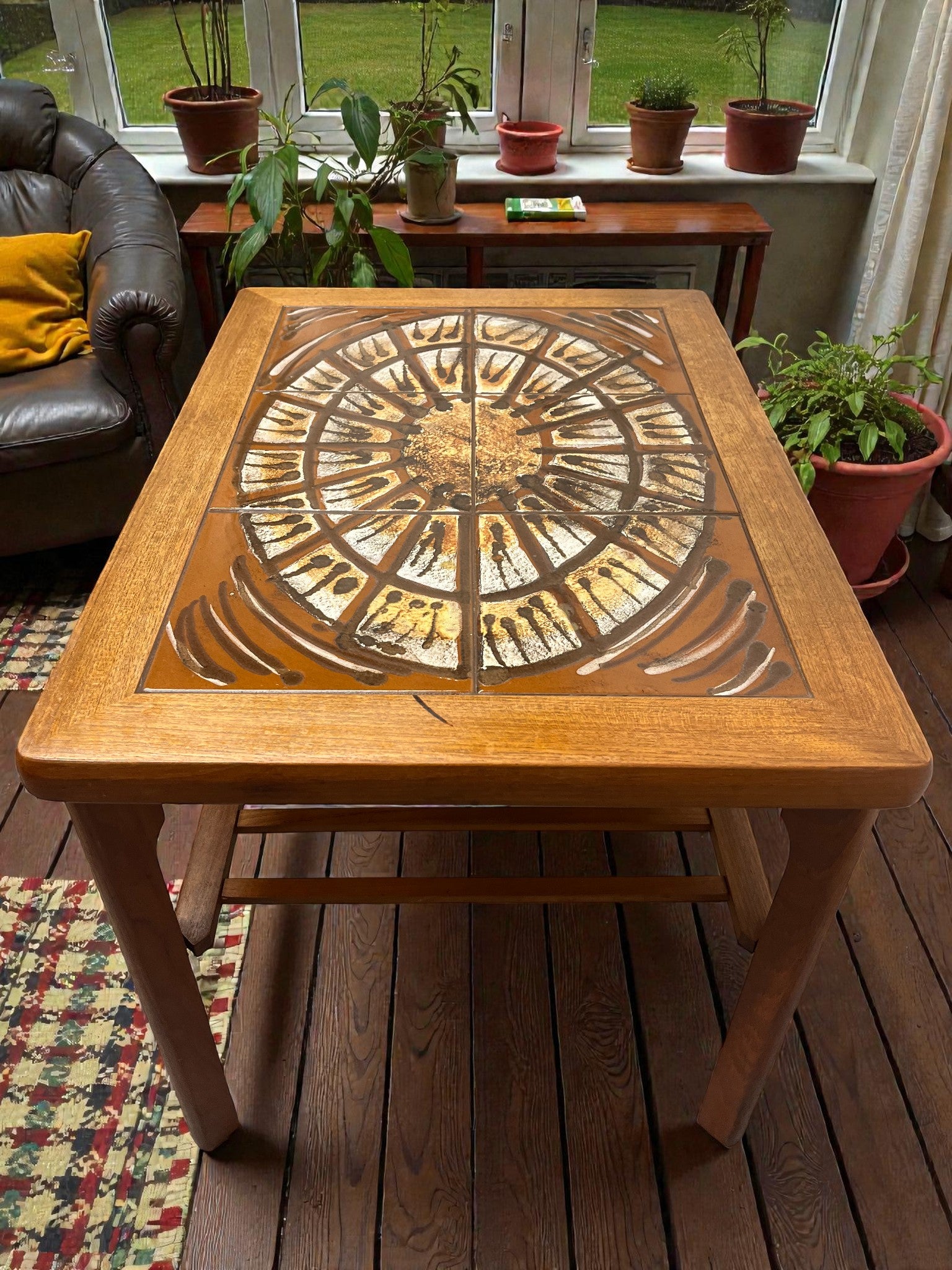 Danish Tile Top Coffee Table by Mobelfabrikken | Mid-Century
