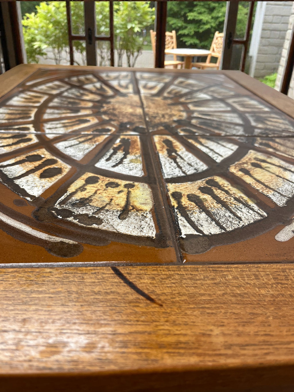 Danish Tile Top Coffee Table by Mobelfabrikken | Mid-Century