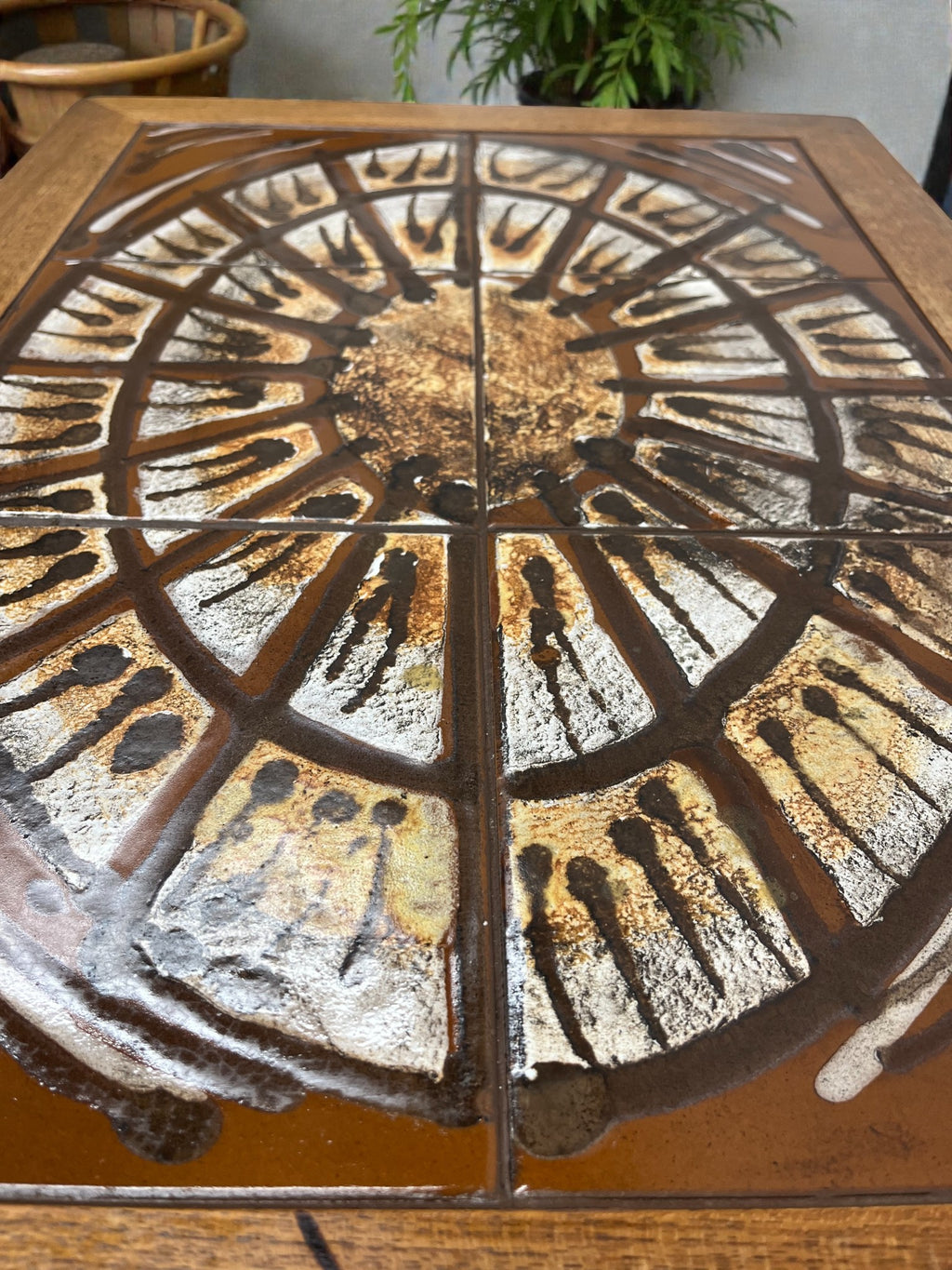 Danish Tile Top Coffee Table by Mobelfabrikken | Mid-Century