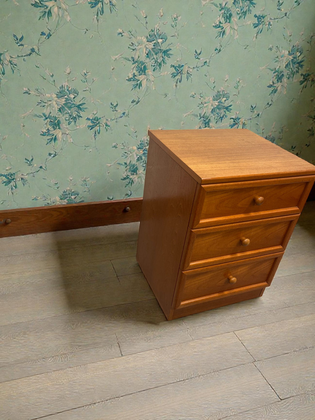 G-Plan Albany Bedside Table | Mid-Century Three Drawer Cabinet