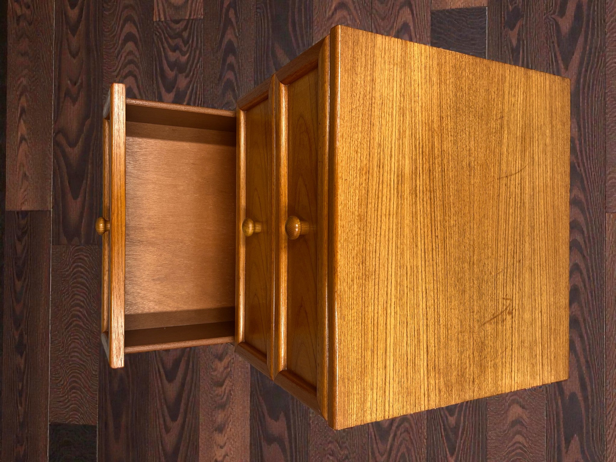 G-Plan Albany Bedside Table | Mid-Century Three Drawer Cabinet