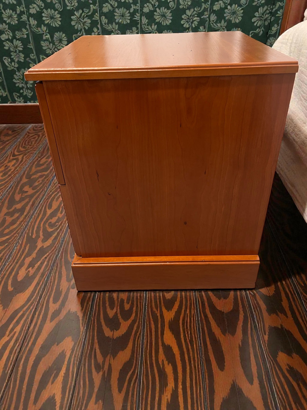 Classic Two Drawer Bedside Table | Solid Vintage Nightstand