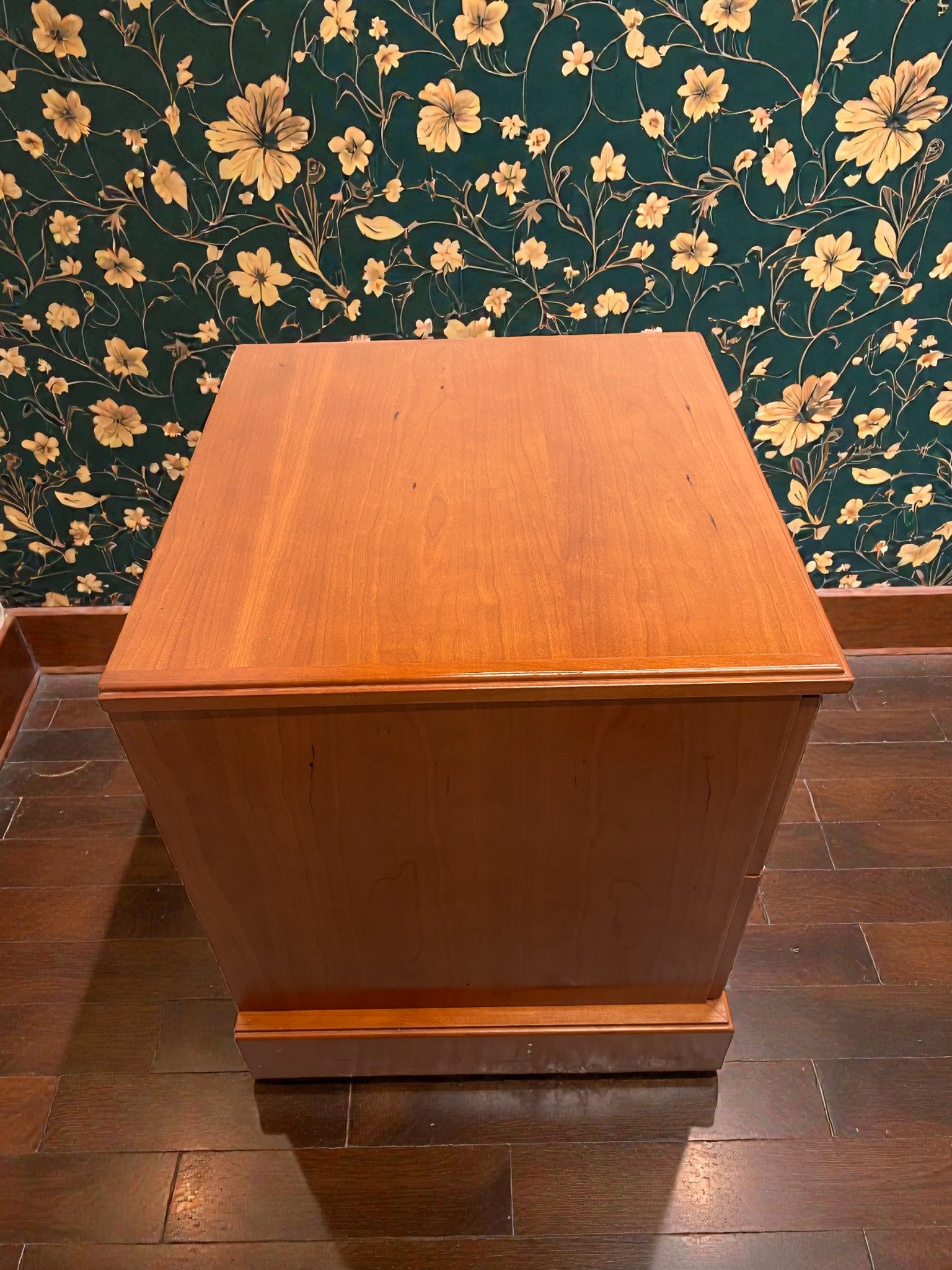 Classic Two Drawer Bedside Table | Solid Vintage Nightstand