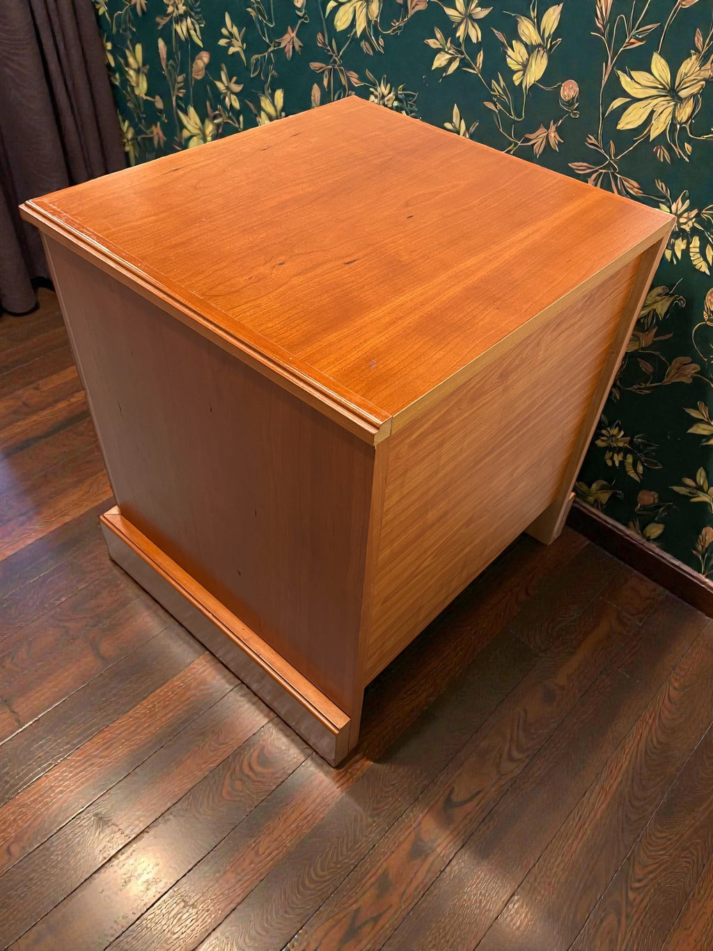 Classic Two Drawer Bedside Table | Solid Vintage Nightstand