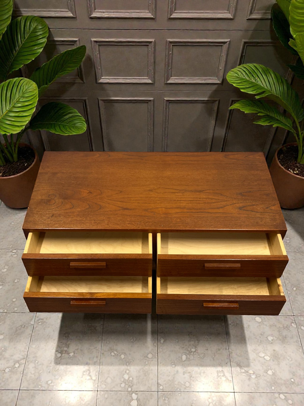 Rare FM Møbler Danish 2 Drawer Unit | 1960s Mid-Century Cabinet