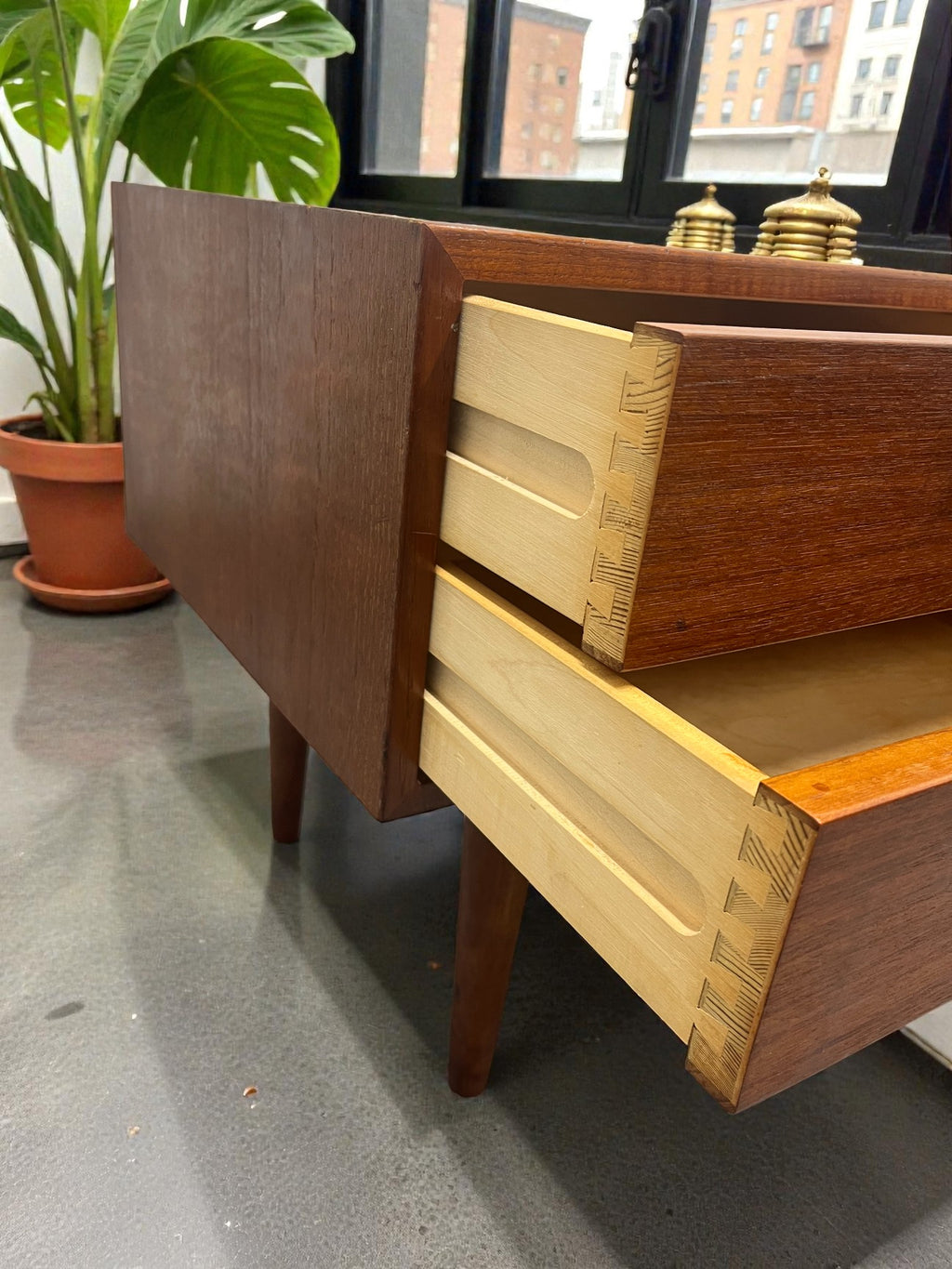 Rare FM Møbler Danish 2 Drawer Unit | 1960s Mid-Century Cabinet