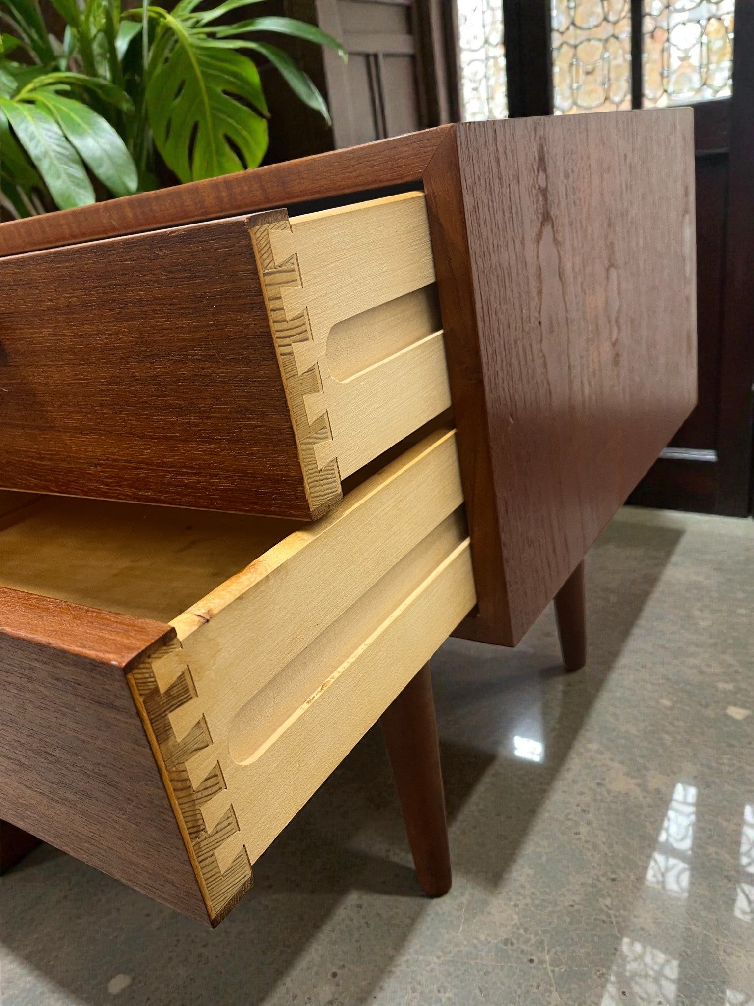 Rare FM Møbler Danish 2 Drawer Unit | 1960s Mid-Century Cabinet