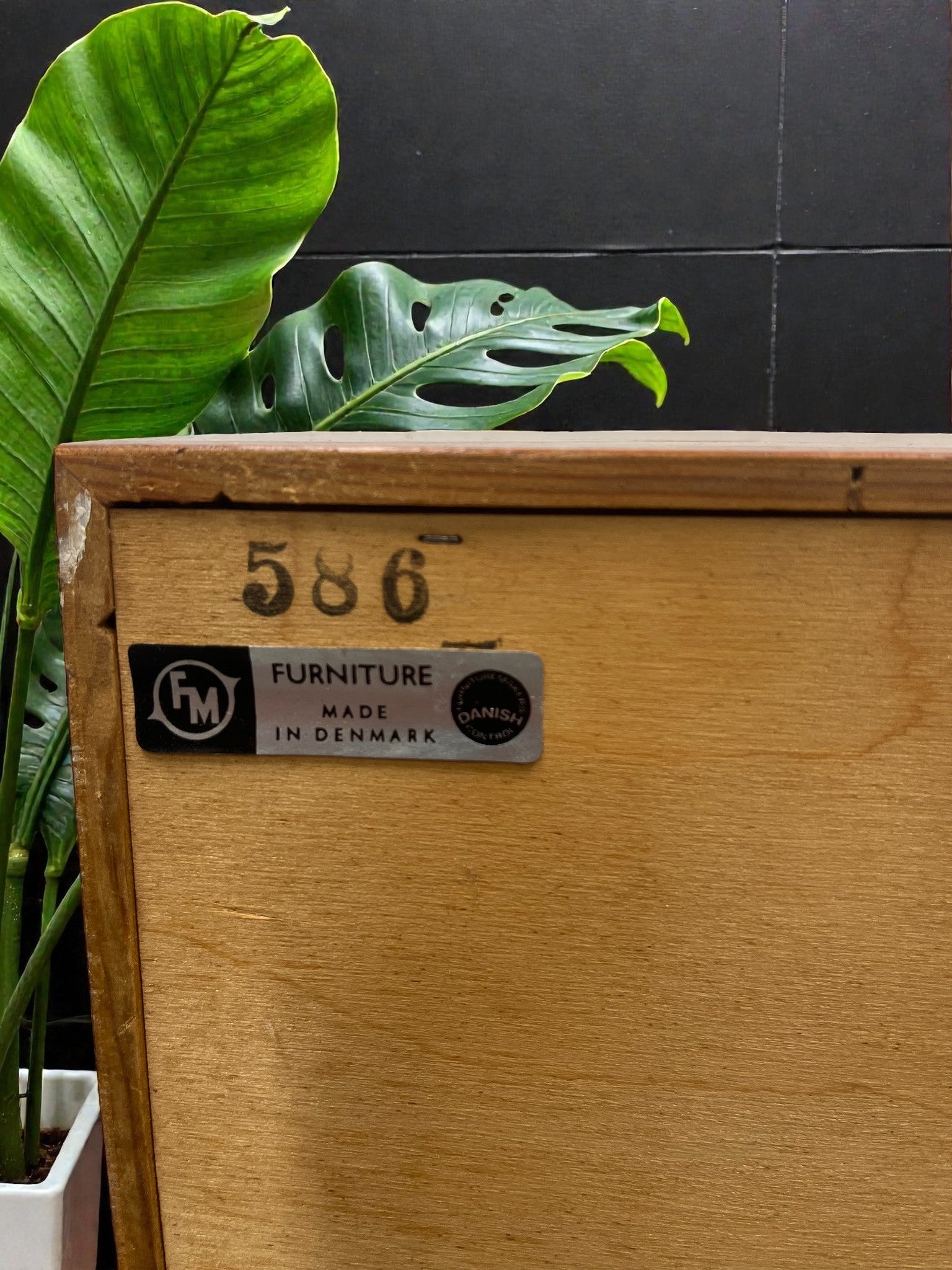 Rare FM Møbler Danish 2 Drawer Unit | 1960s Mid-Century Cabinet