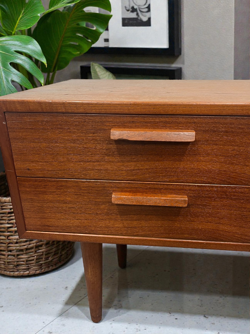 Rare FM Møbler Danish 2 Drawer Unit | 1960s Mid-Century Cabinet