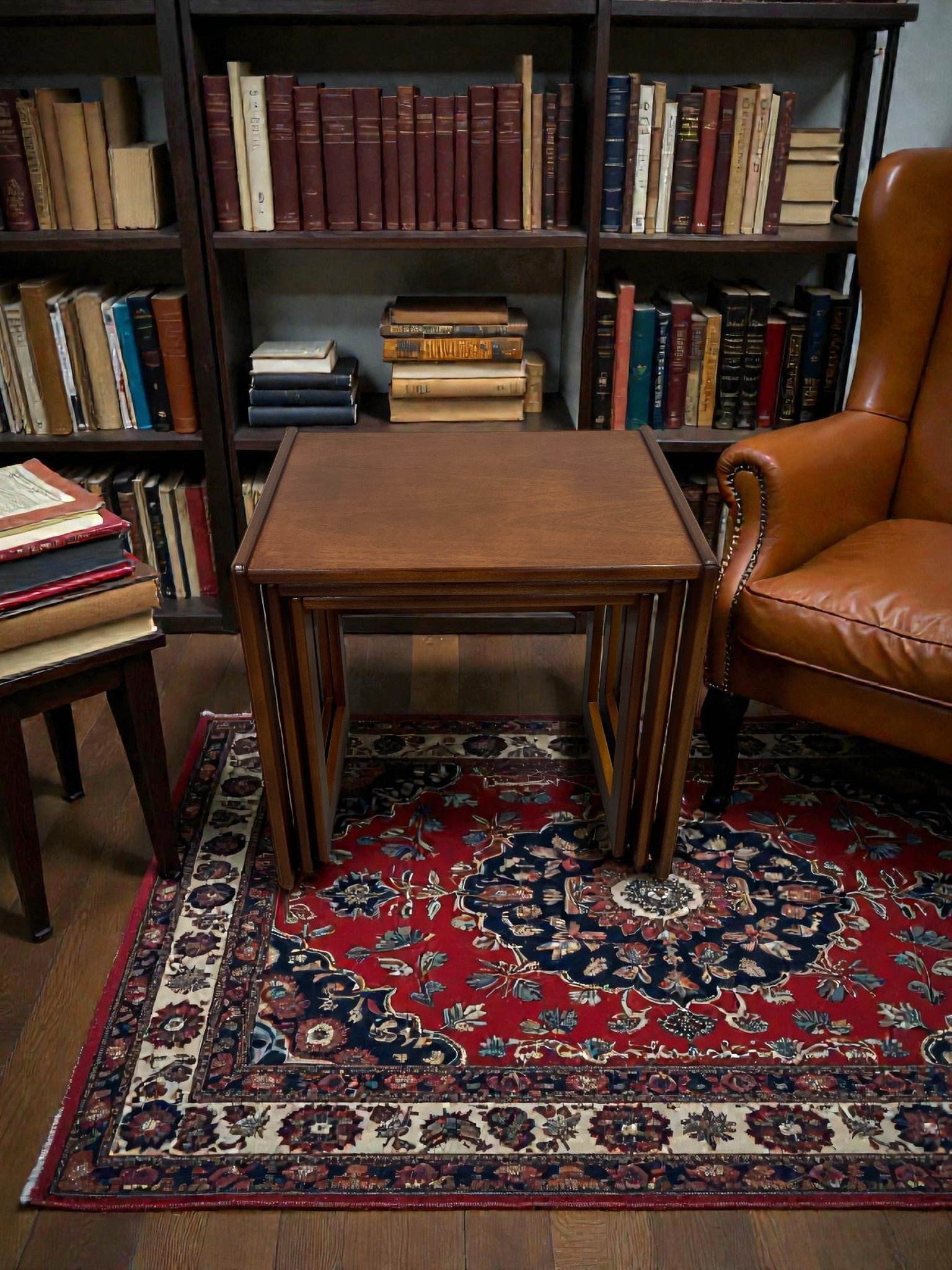 G-Plan Nesting Tables | Mid-Century Dark Wood Side Tables (Set of 3)