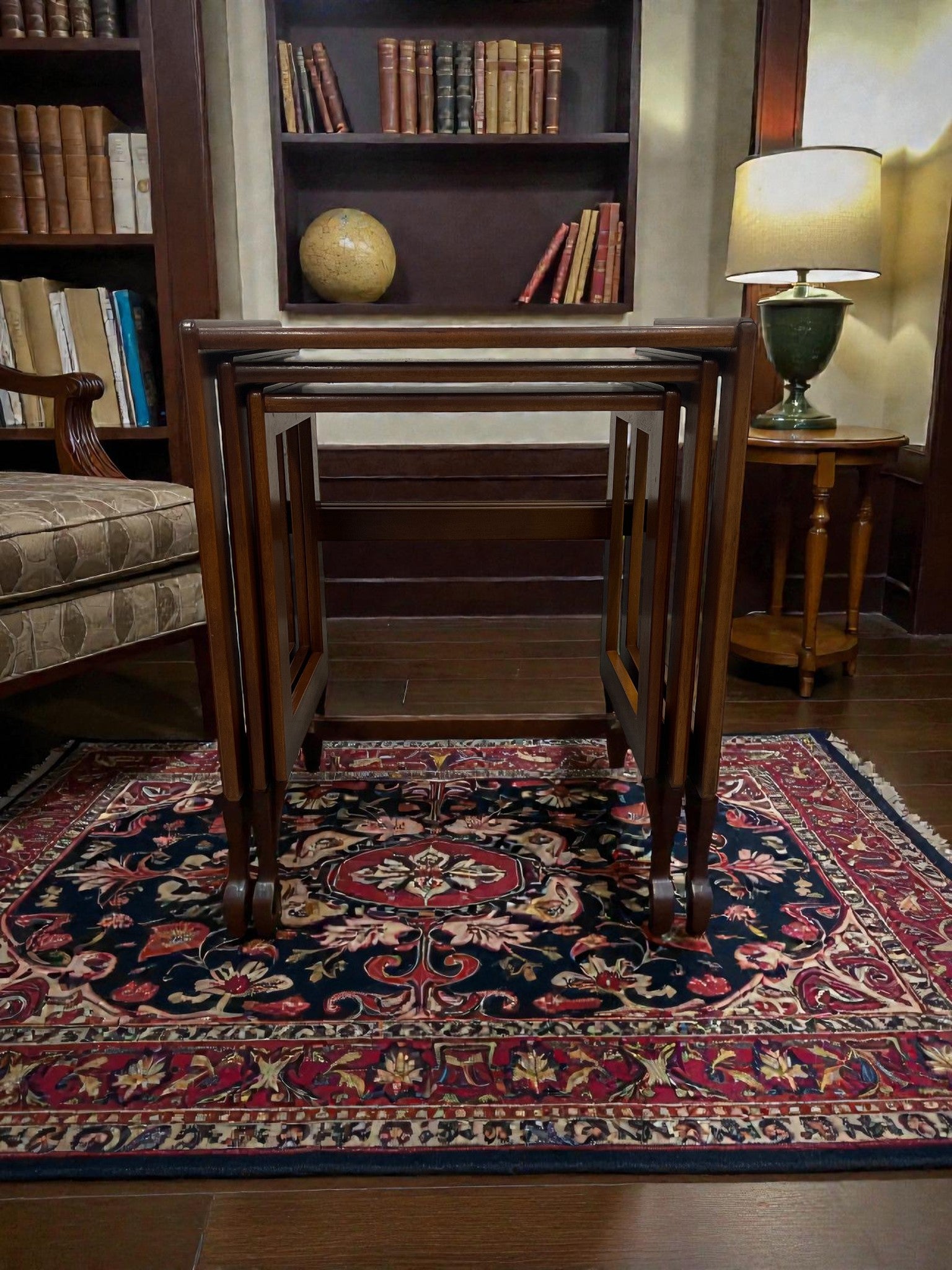 G-Plan Nesting Tables | Mid-Century Dark Wood Side Tables (Set of 3)