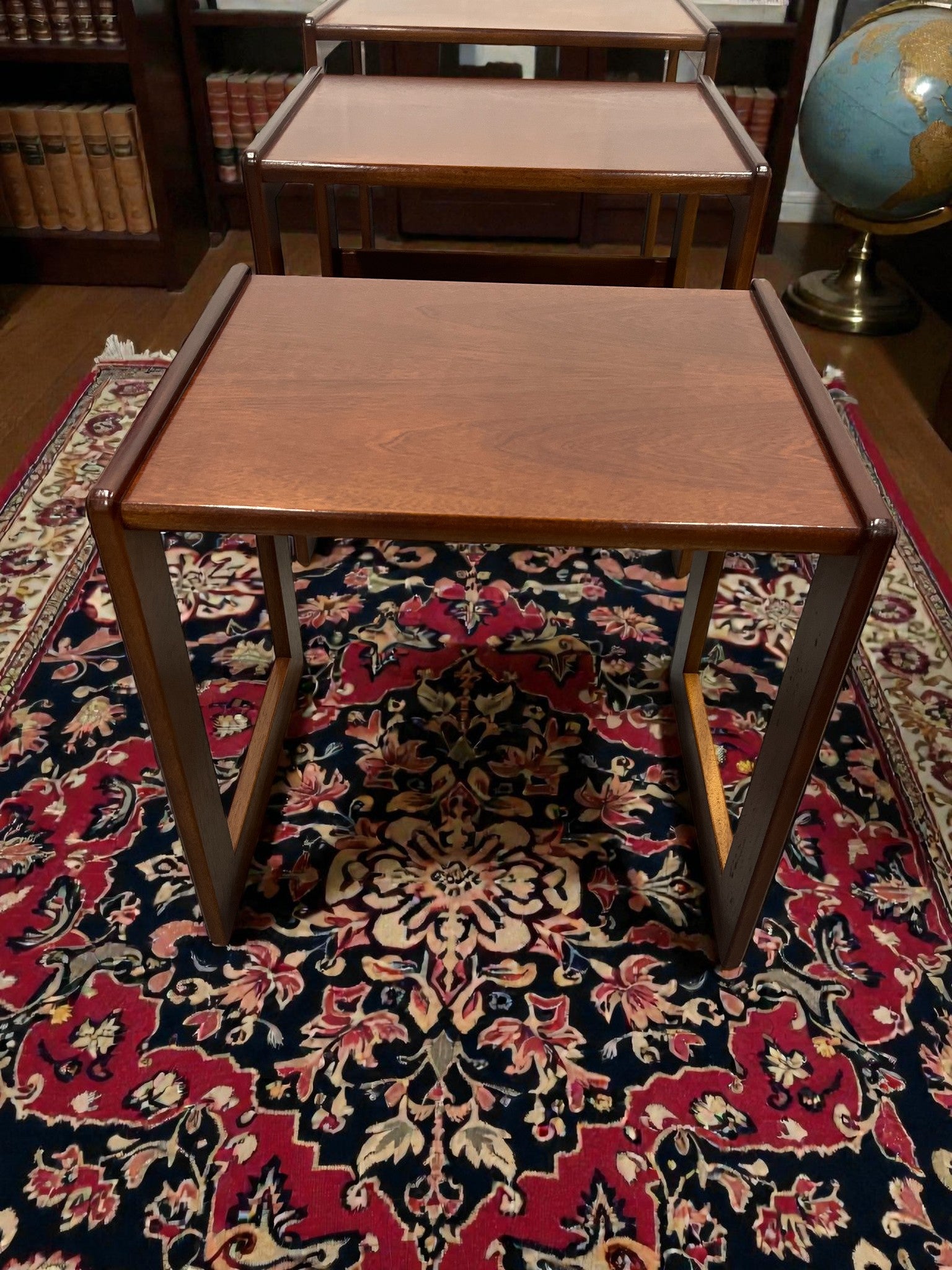 G-Plan Nesting Tables | Mid-Century Dark Wood Side Tables (Set of 3)