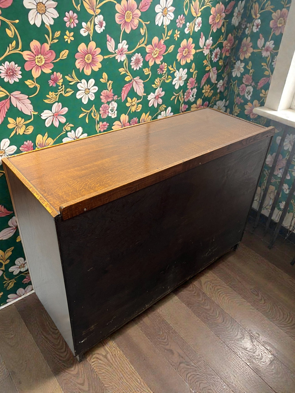Oak Arts & Crafts Sideboard | Antique 2 Door Buffet Cabinet