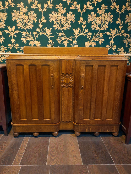 Art Deco Buffet Sideboard | Vintage 3 Drawer Deco Cabinet