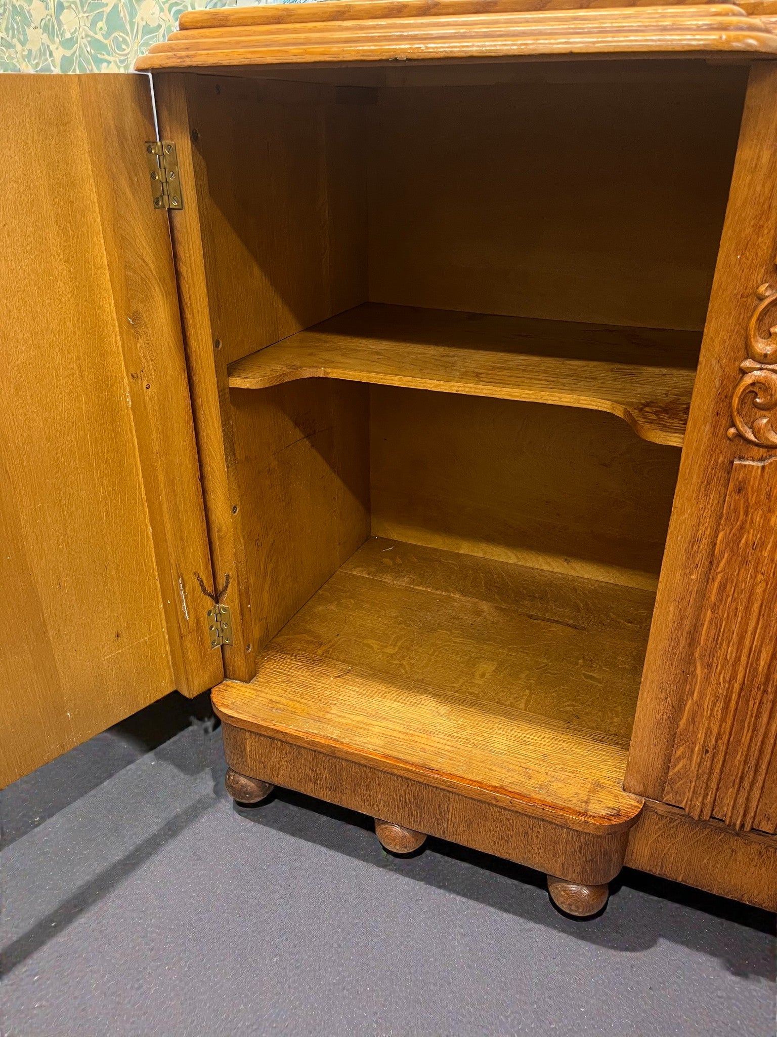 Art Deco Buffet Sideboard | Vintage 3 Drawer Deco Cabinet