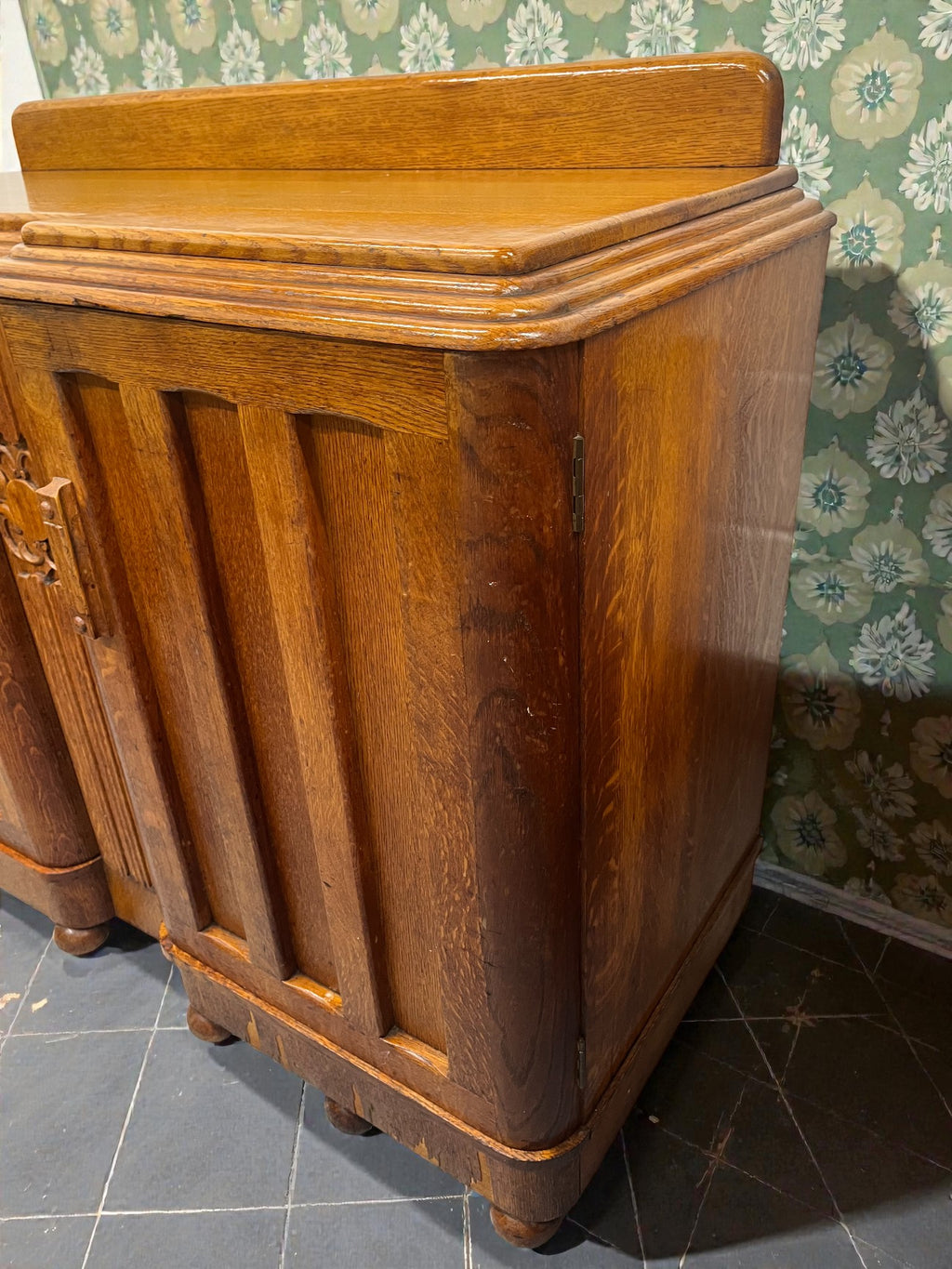 Art Deco Buffet Sideboard | Vintage 3 Drawer Deco Cabinet