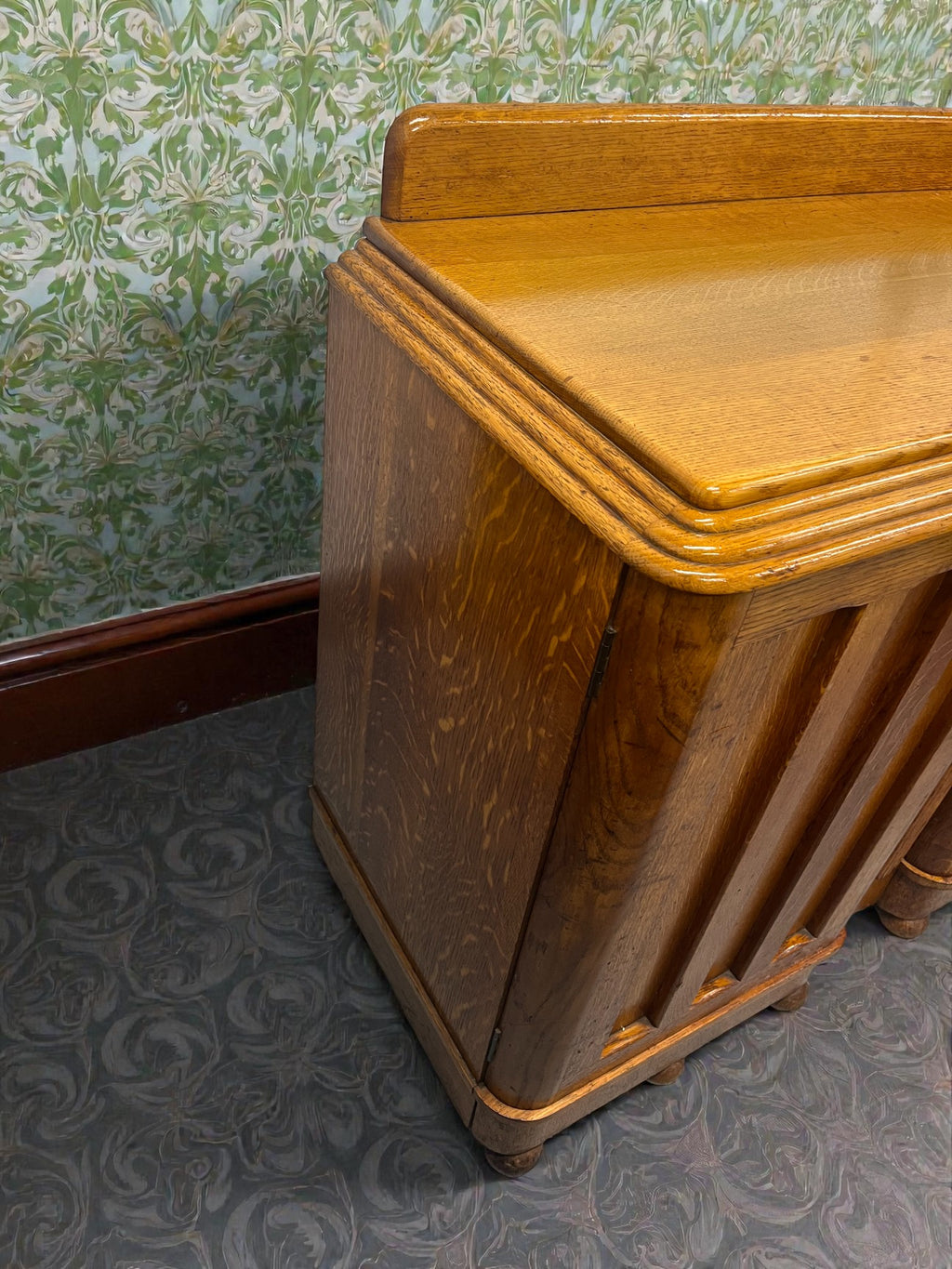 Art Deco Buffet Sideboard | Vintage 3 Drawer Deco Cabinet