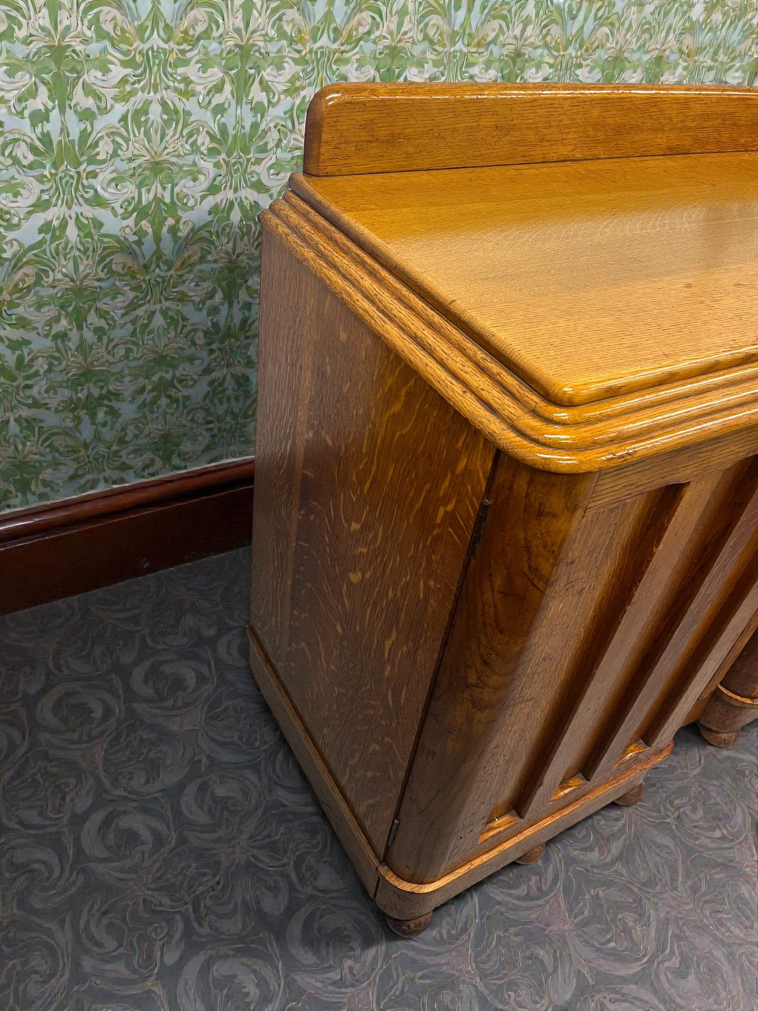 Art Deco Buffet Sideboard | Vintage 3 Drawer Deco Cabinet